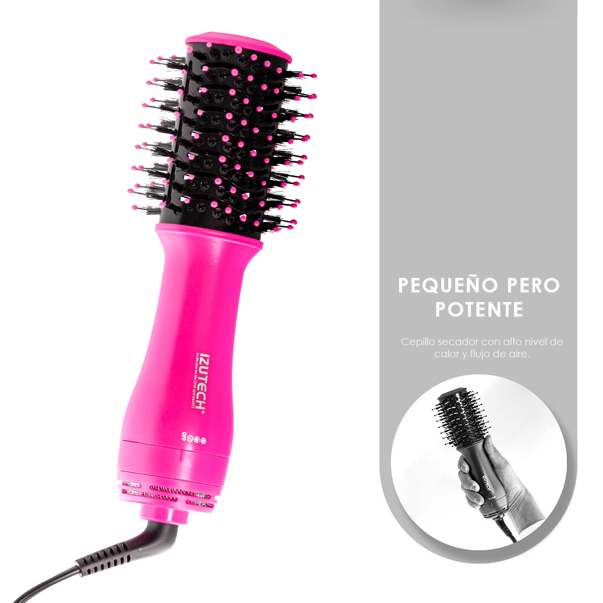 Foto 6 pulgar | Cepillo Secador De Cabello Y Dar Volumen Izutech Portátil