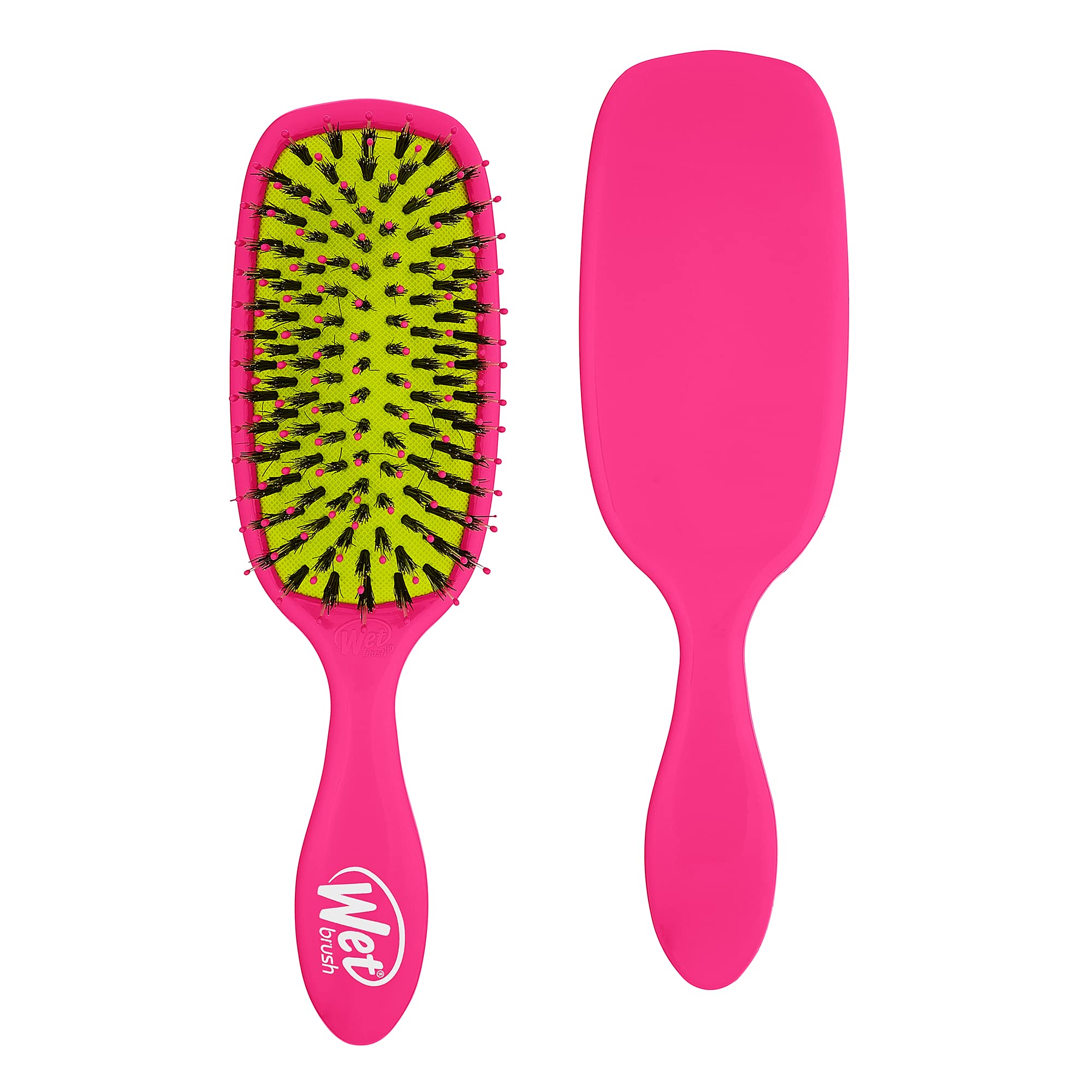 Cepillo Para El Cabello Wet Brush Shine Enhancer, Cerdas Ultrasuaves De Color Rosa - Venta Internacional.