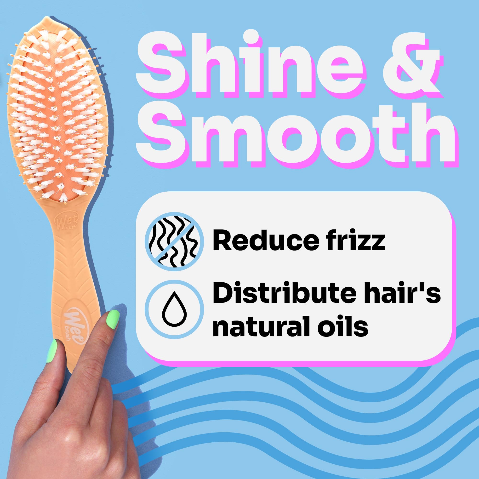 Foto 5 pulgar | Cepillo Para El Cabello Wet Brush Go Green Con Aceite De Coco - Venta Internacional.
