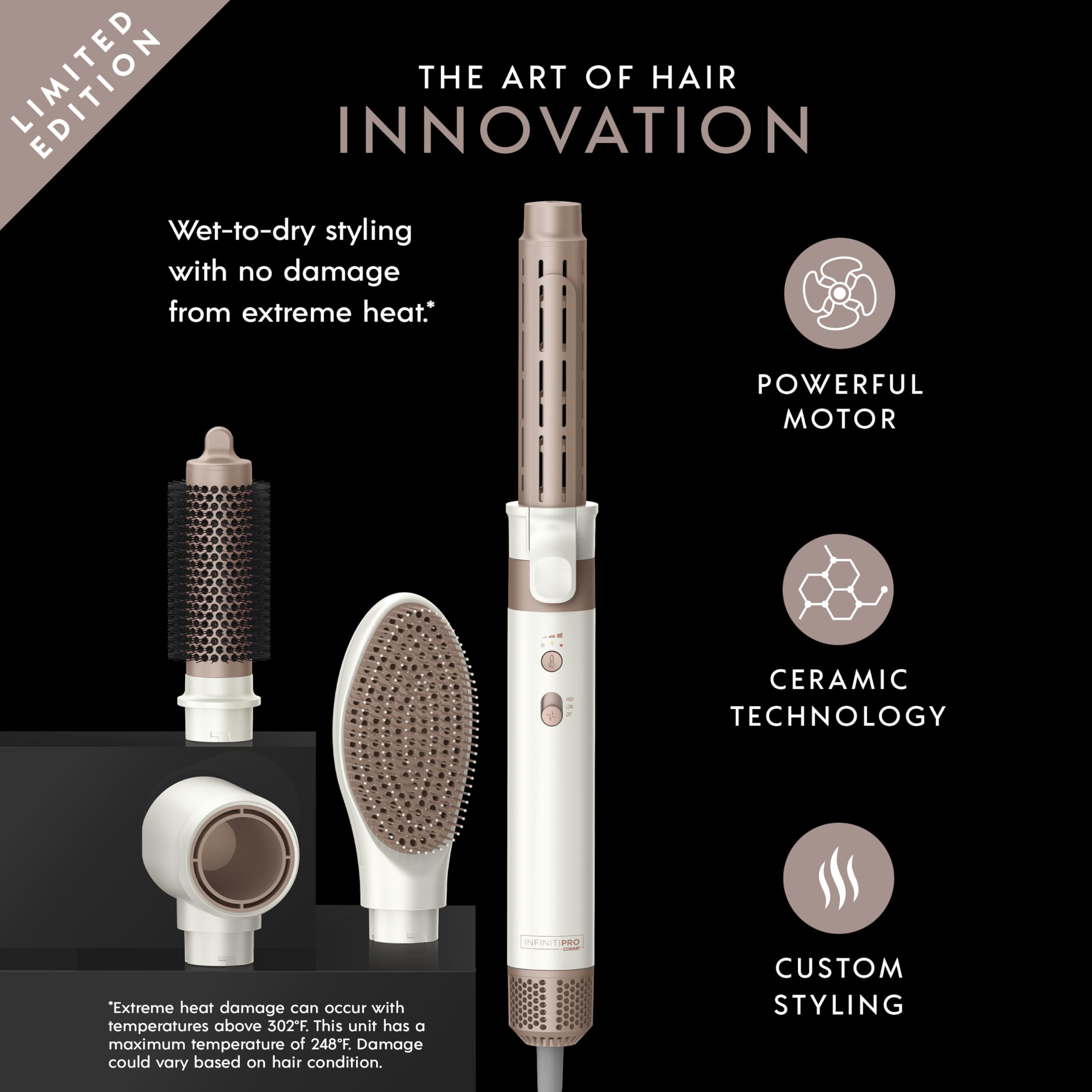Foto 6 | Set Multiestilizador Conair Infinitipro Digitalaire Multi-styler - Venta Internacional