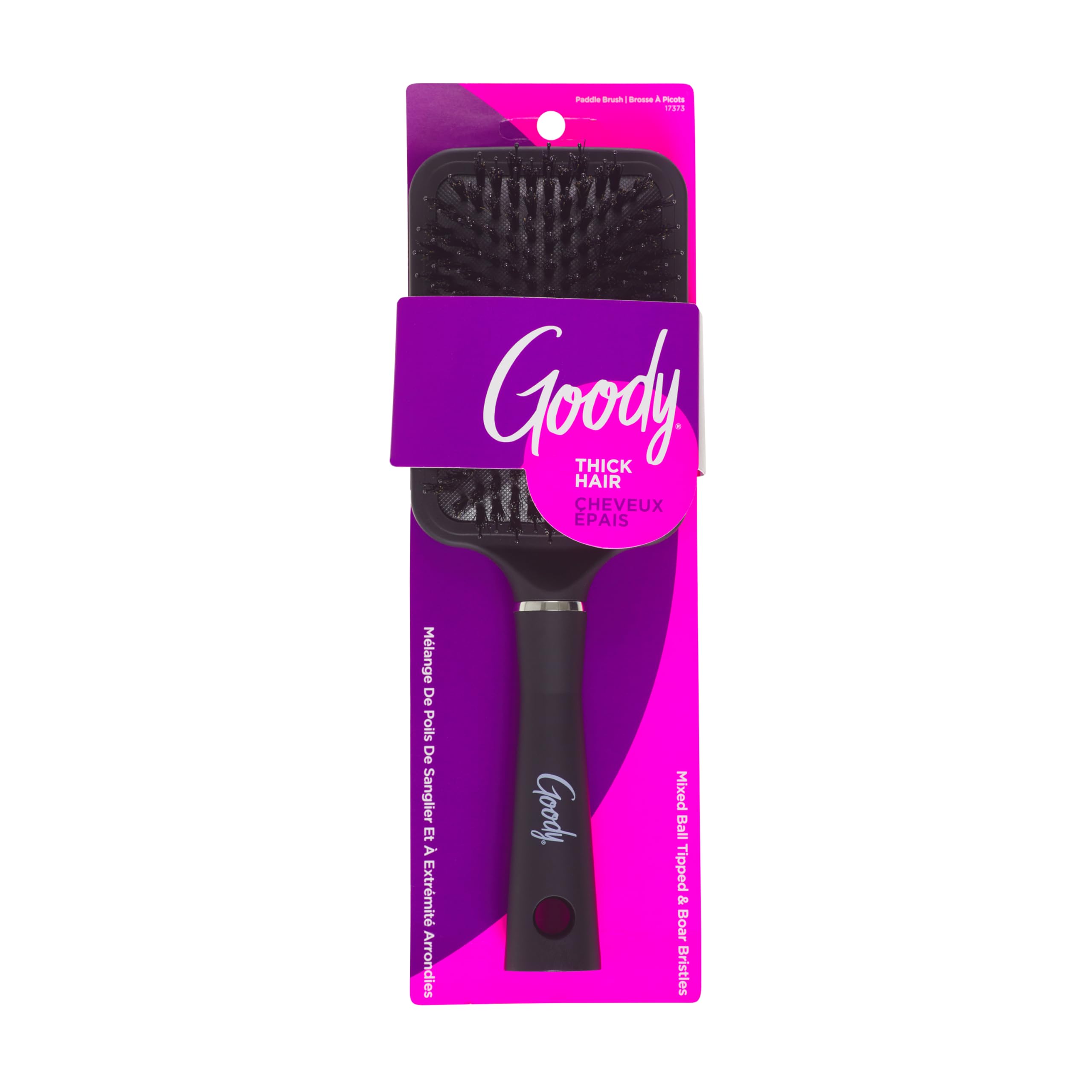 Foto 2 pulgar | Paddle Brush Goody Detangle It, Nailon Negro Y Cerdas De Jabalí - Venta Internacional.