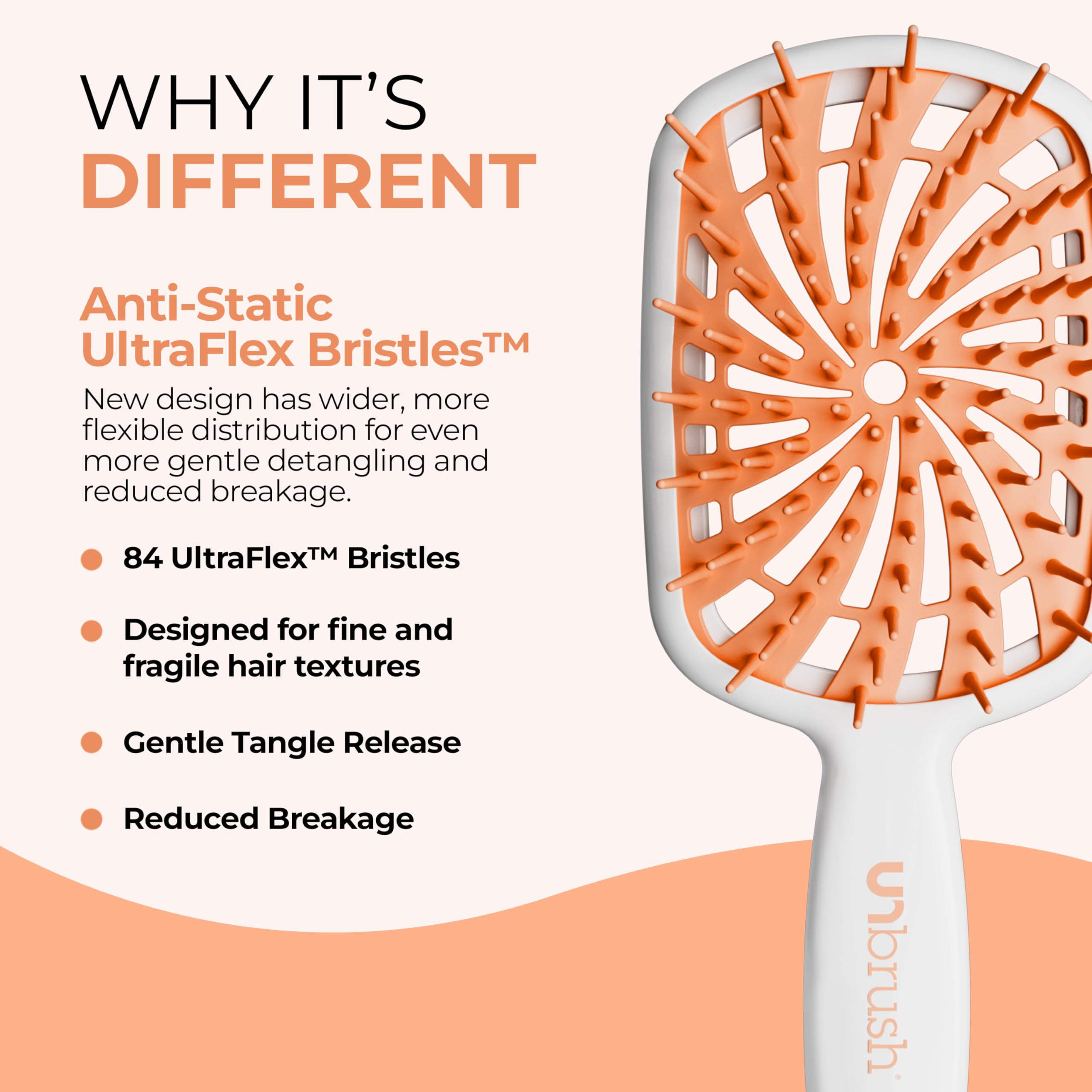 Foto 3 pulgar | Cepillo Desenredante Fhi Heat Unbrush Plus Para Cabello Húmedo O Seco - Venta Internacional.