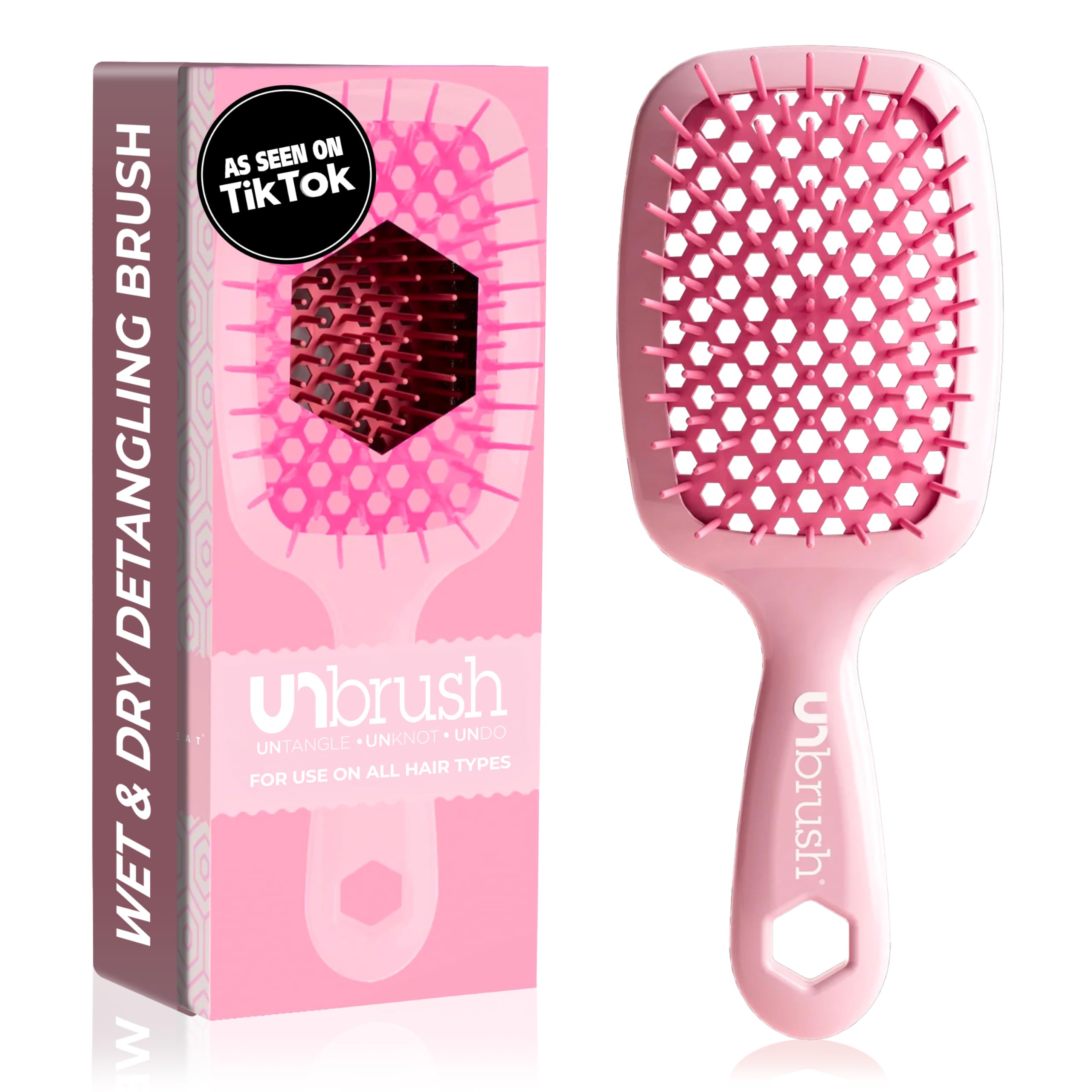 Cepillo Desenredante Fhi Heat Unbrush Para Todo El Cabello Húmedo O Seco - Venta Internacional.