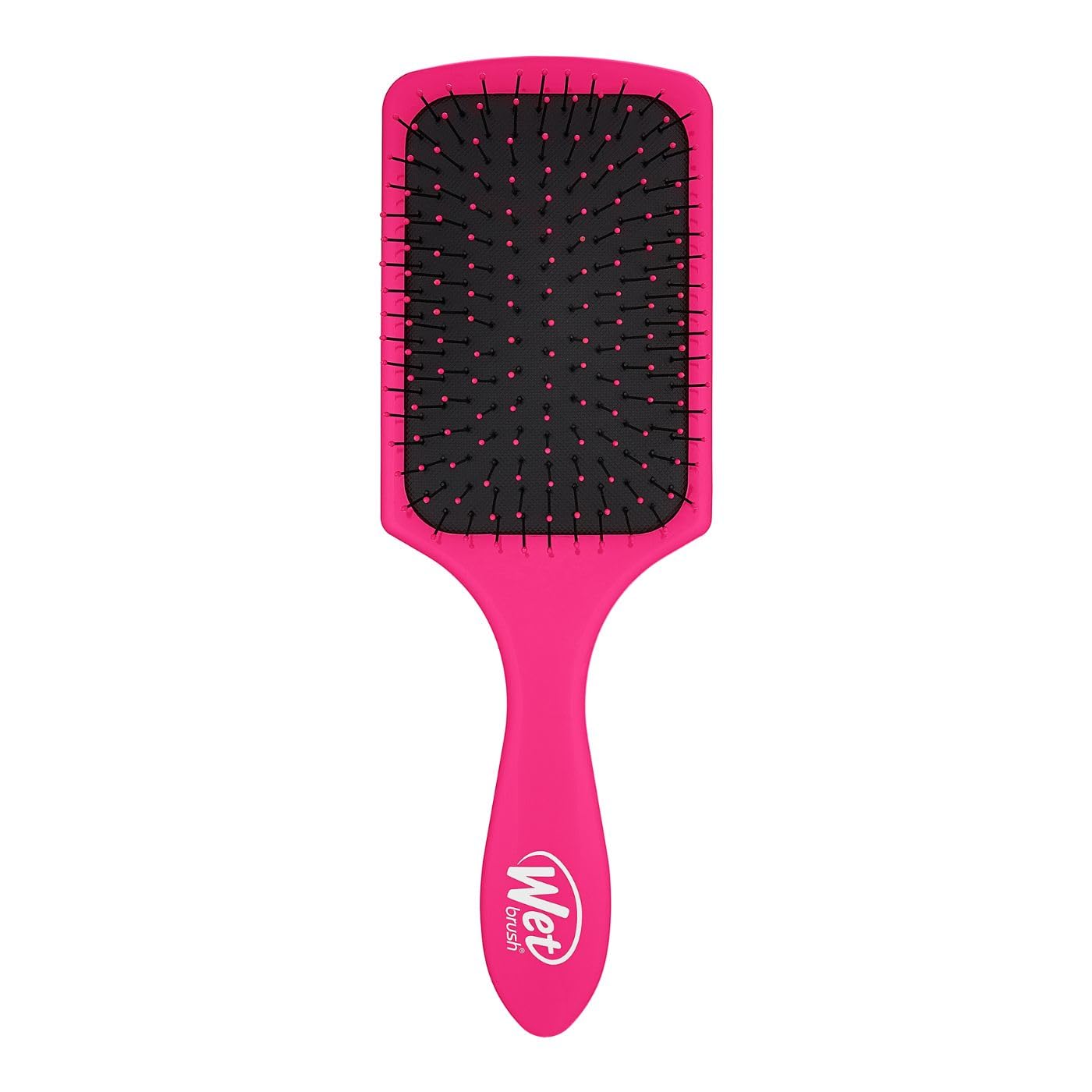 Cepillo De Pelo Húmedo Con Paleta Desenredante Rosa Resistente Al Calor - Venta Internacional.