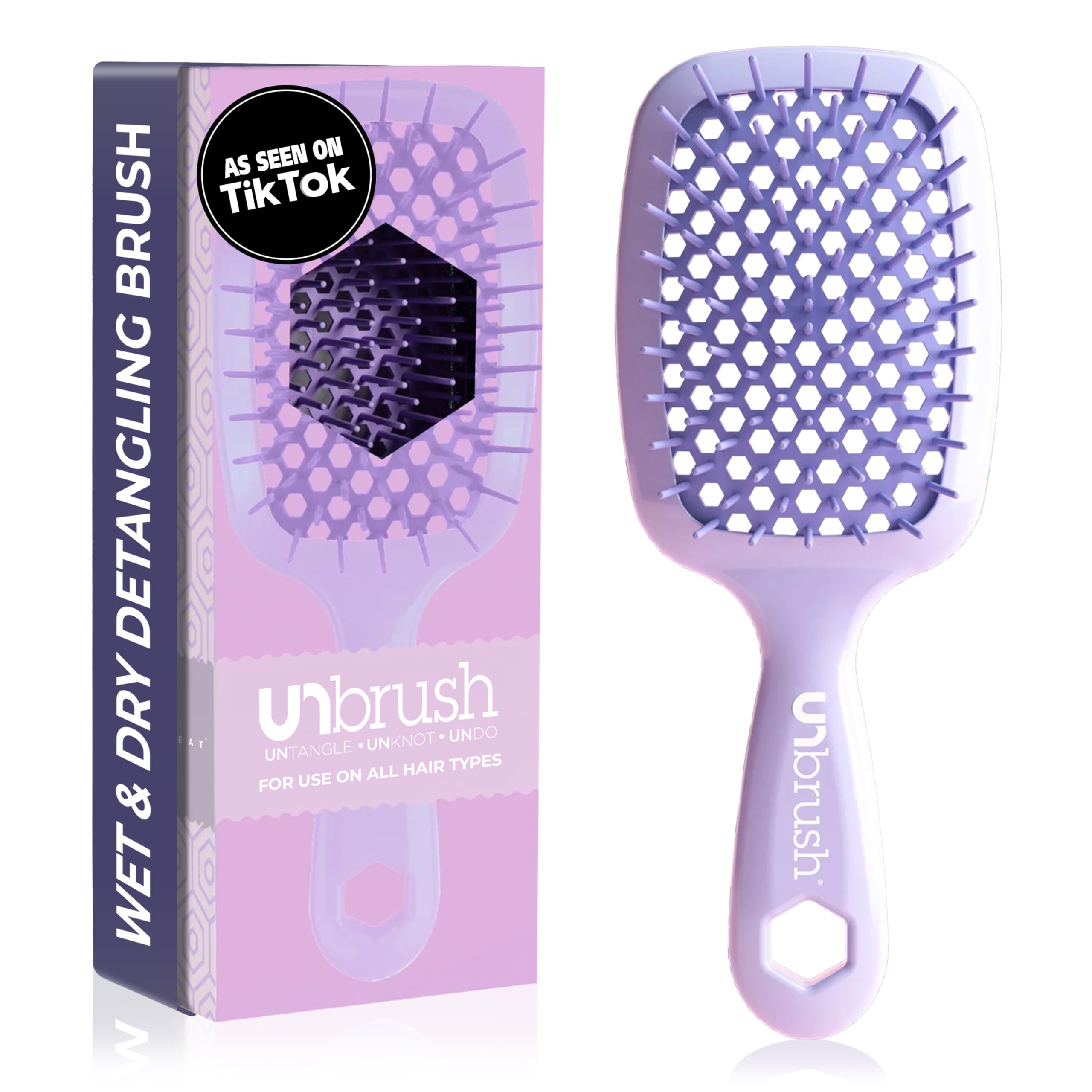 Cepillo Desenredante Fhi Heat Unbrush Para Todo El Cabello Húmedo O Seco - Venta Internacional.