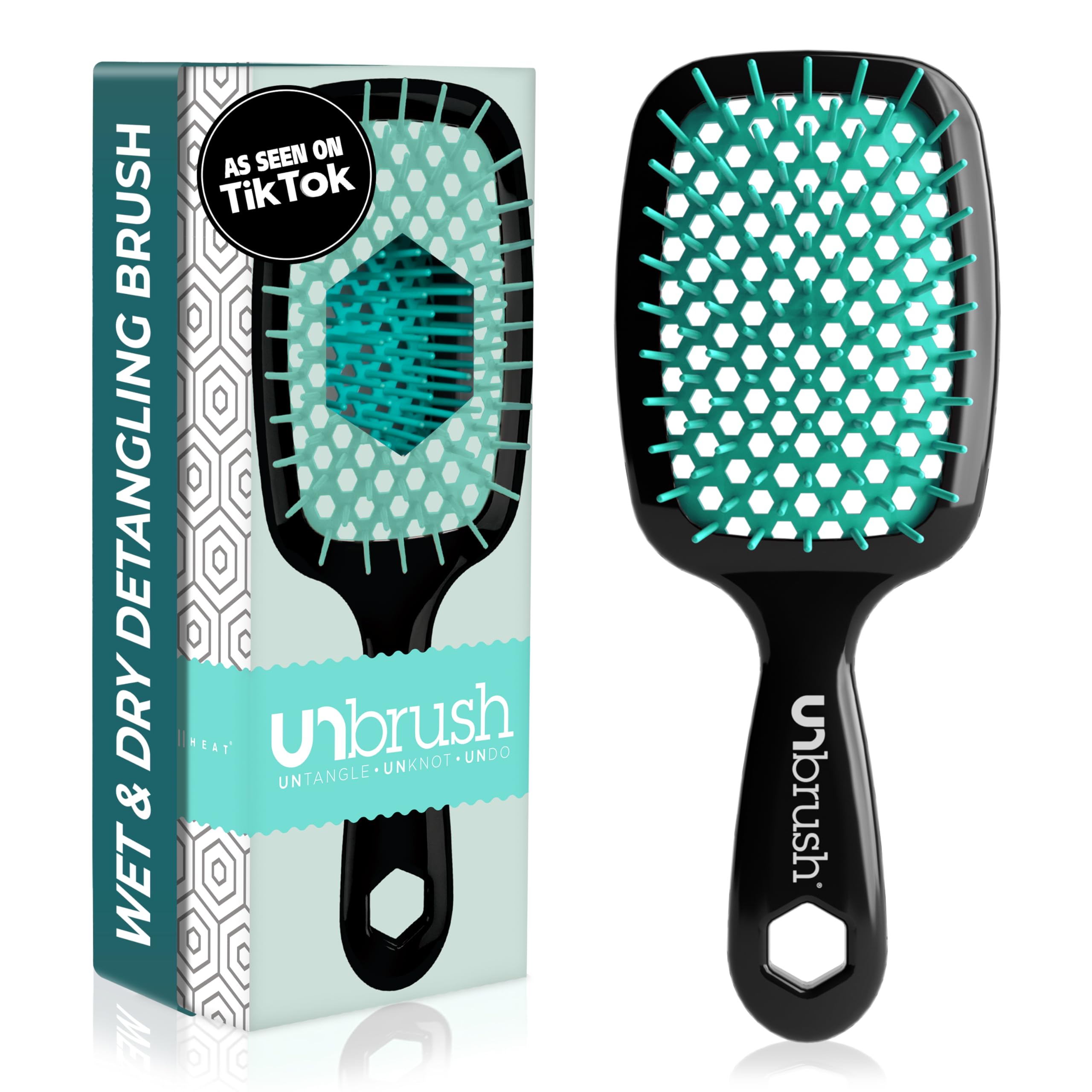 Cepillo Desenredante Fhi Heat Unbrush Para Todo El Cabello Húmedo O Seco - Venta Internacional.