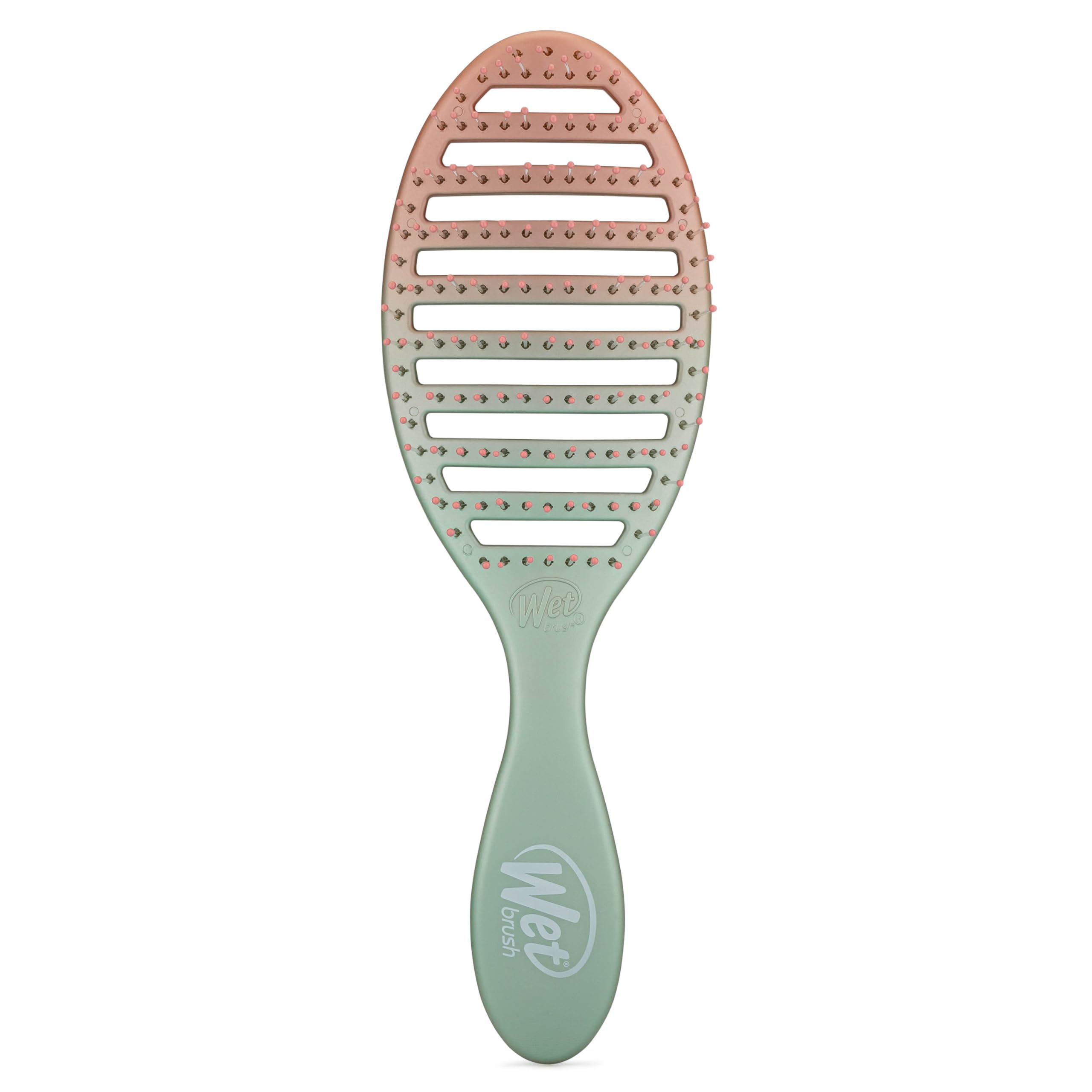 Cepillo De Pelo Húmedo Speed Dry Seafoam/coral Feel Good Ombre - Venta Internacional.