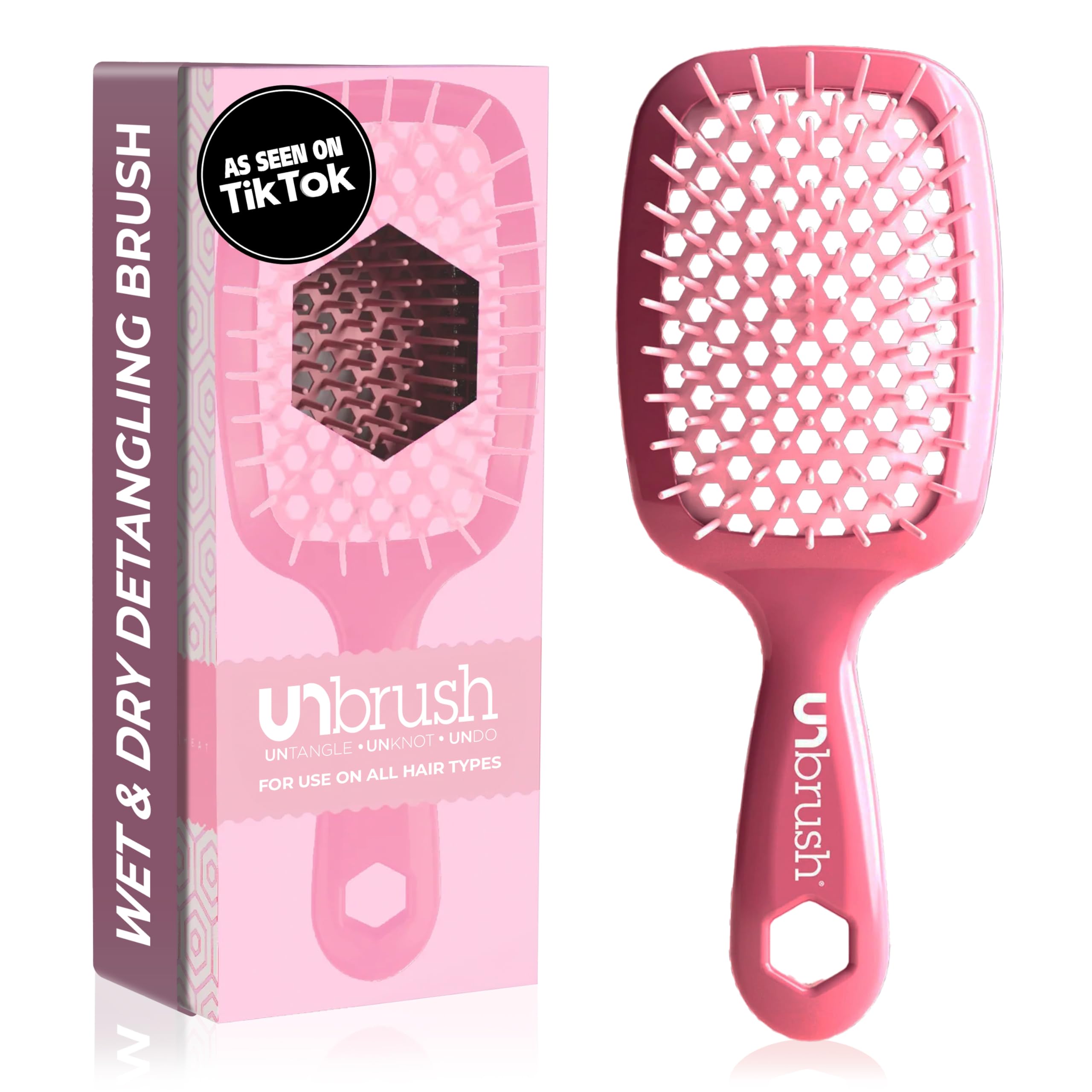 Cepillo Desenredante Fhi Heat Unbrush Para Todo El Cabello Húmedo O Seco - Venta Internacional.