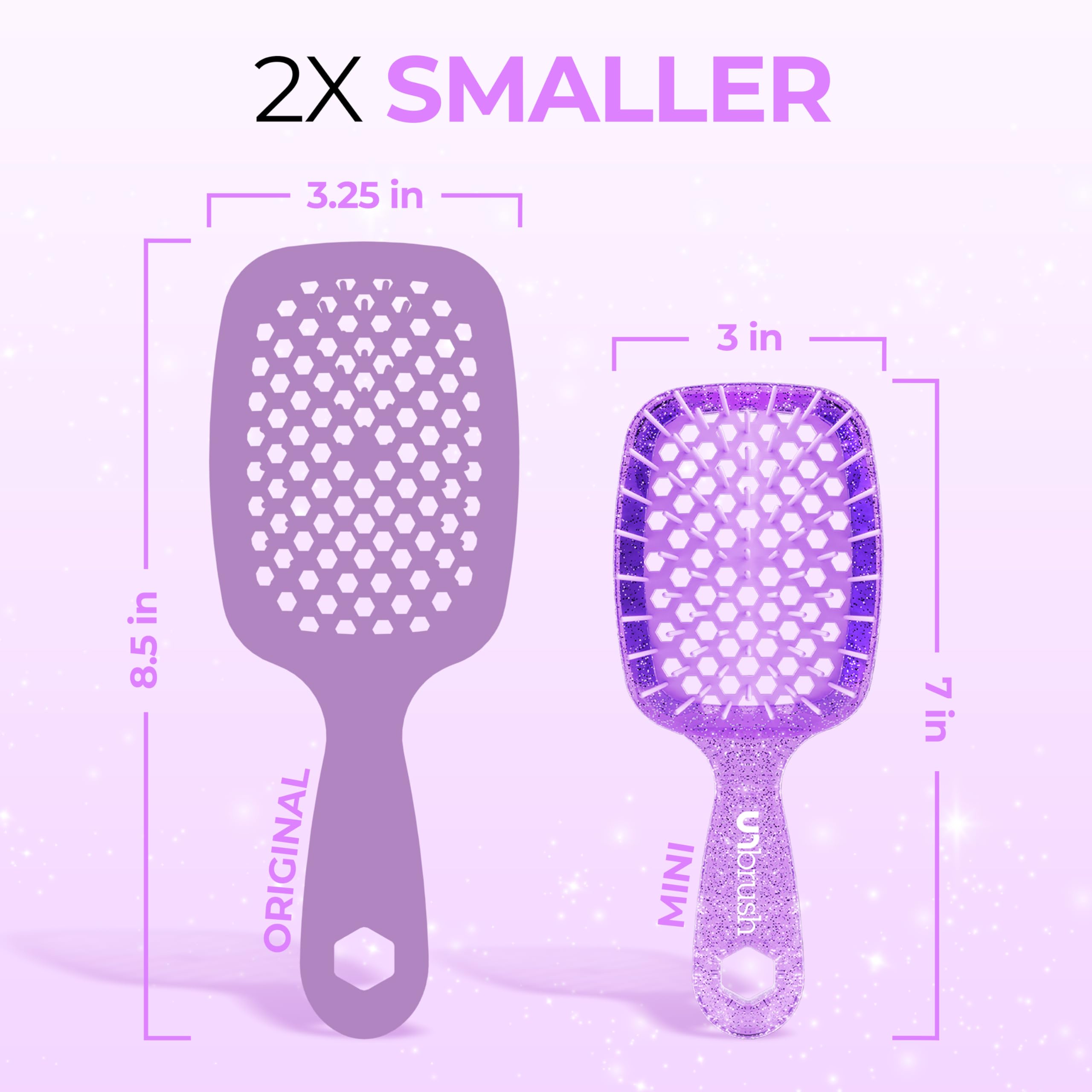 Foto 5 pulgar | Detangler Brush Fhi Heat Unbrush Mini Para Todo Tipo De Cabello - Venta Internacional.