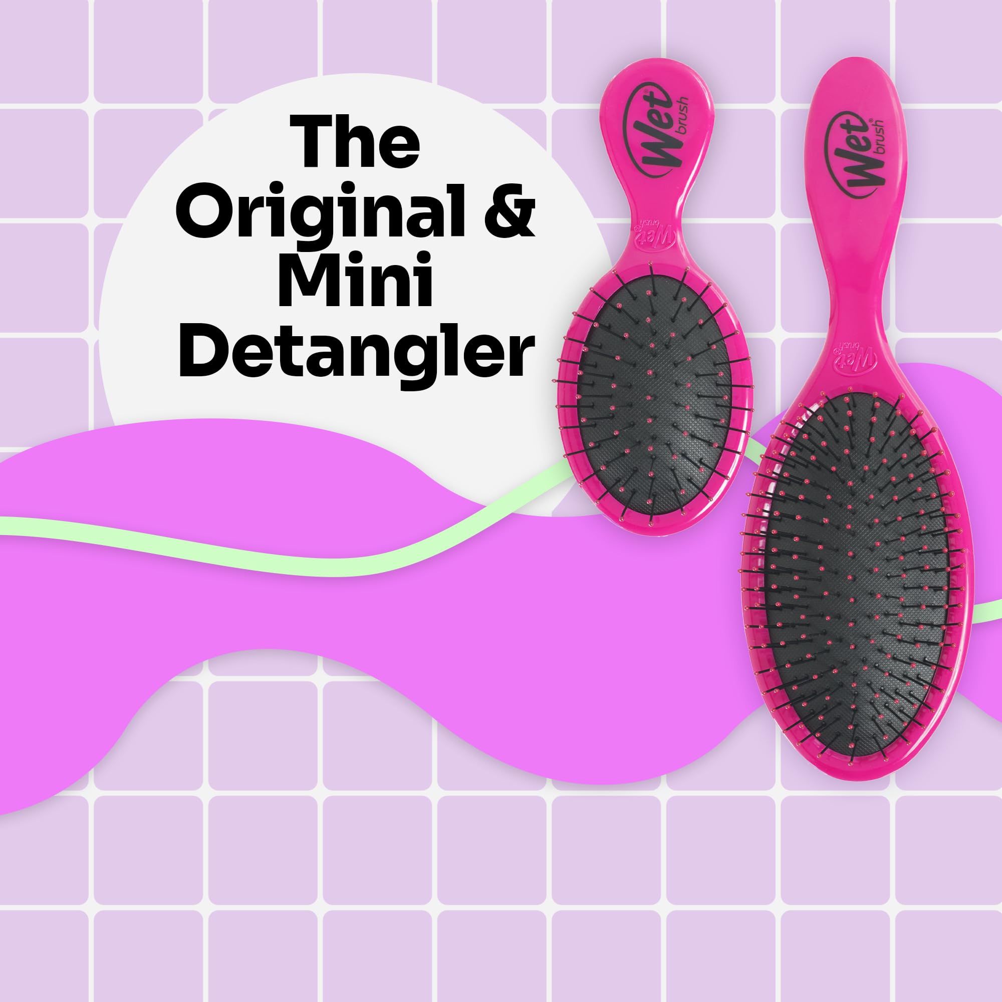 Foto 3 pulgar | Set De Cepillos Para El Cabello Wet Brush Detangling Original Y Mini Pink - Venta Internacional.