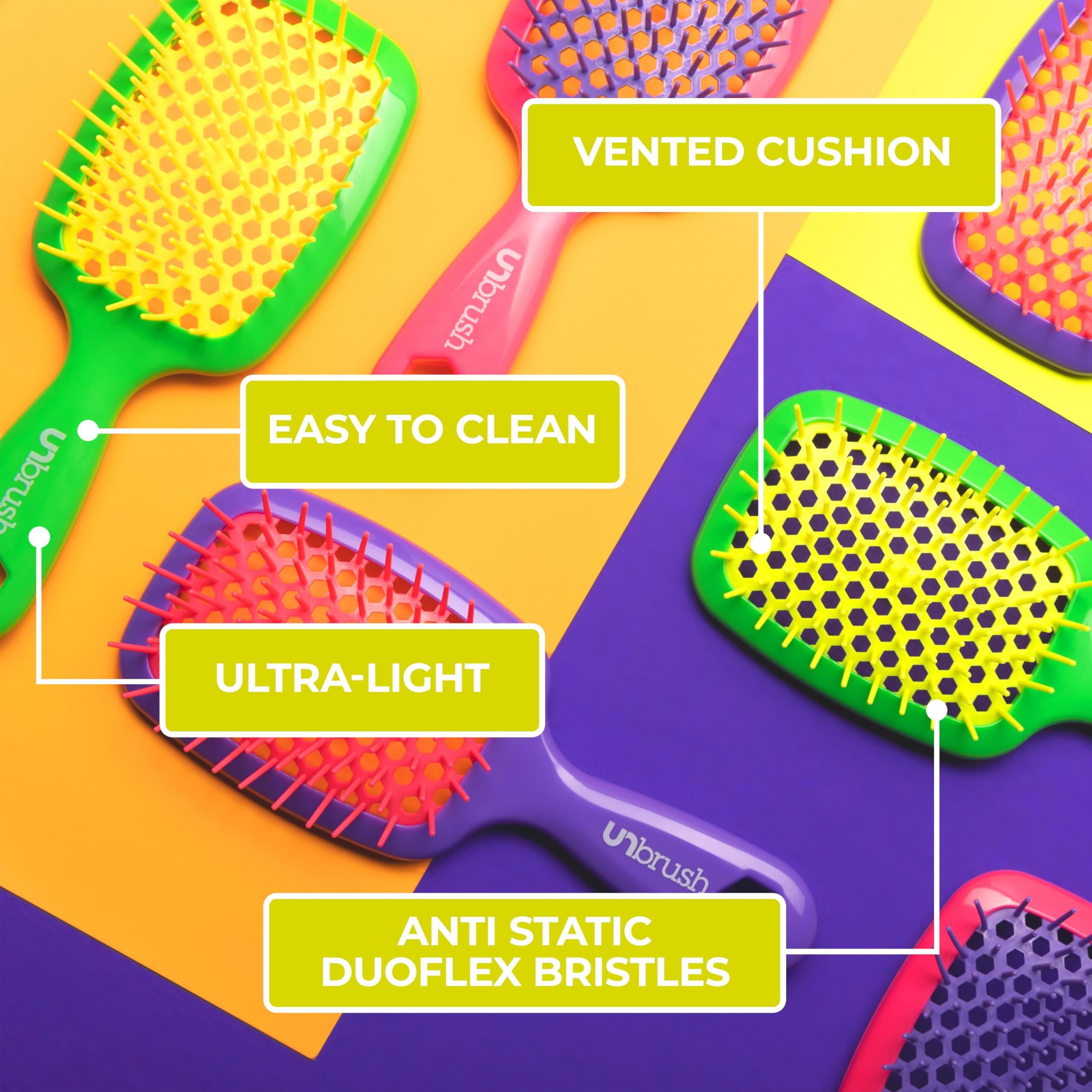 Foto 6 pulgar | Cepillo Desenredante Fhi Heat Unbrush Para Todo El Cabello Húmedo O Seco - Venta Internacional.