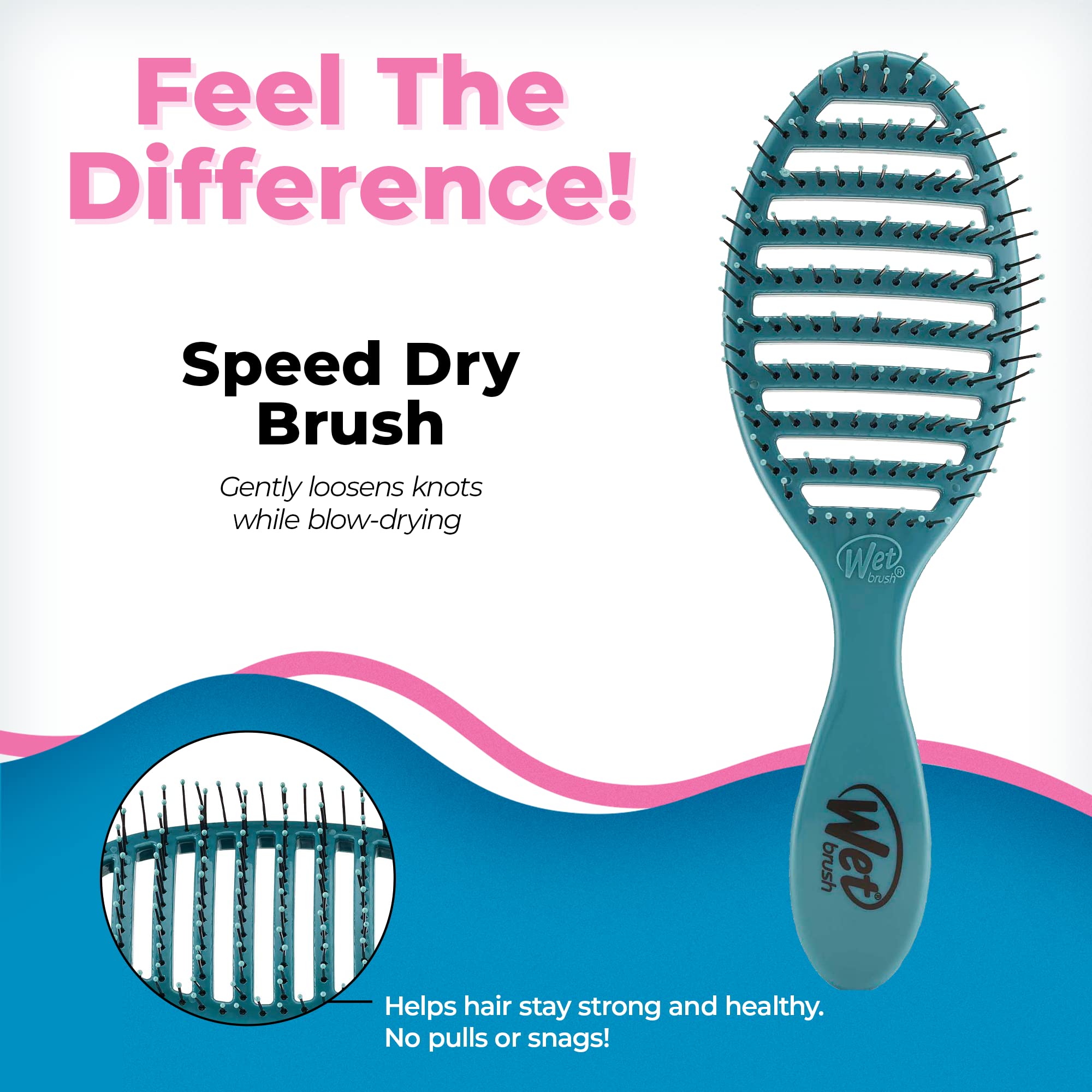 Foto 3 pulgar | Cepillo De Pelo Wet Brush Speed Dry Ocean Free Spirit - Venta Internacional.