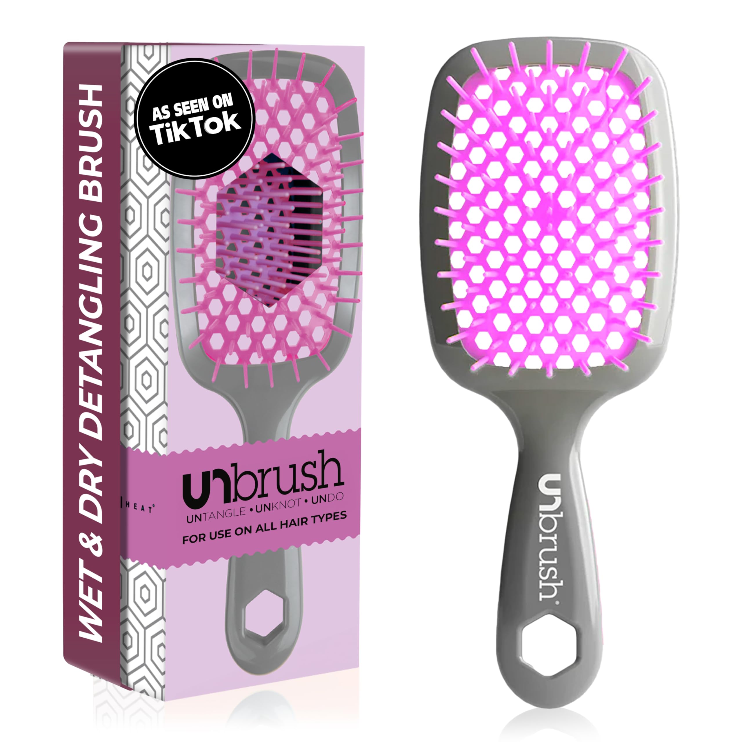 Cepillo De Pelo Fhi Heat Unbrush, Húmedo Y Seco, Ventilado, Desenredado - Venta Internacional.