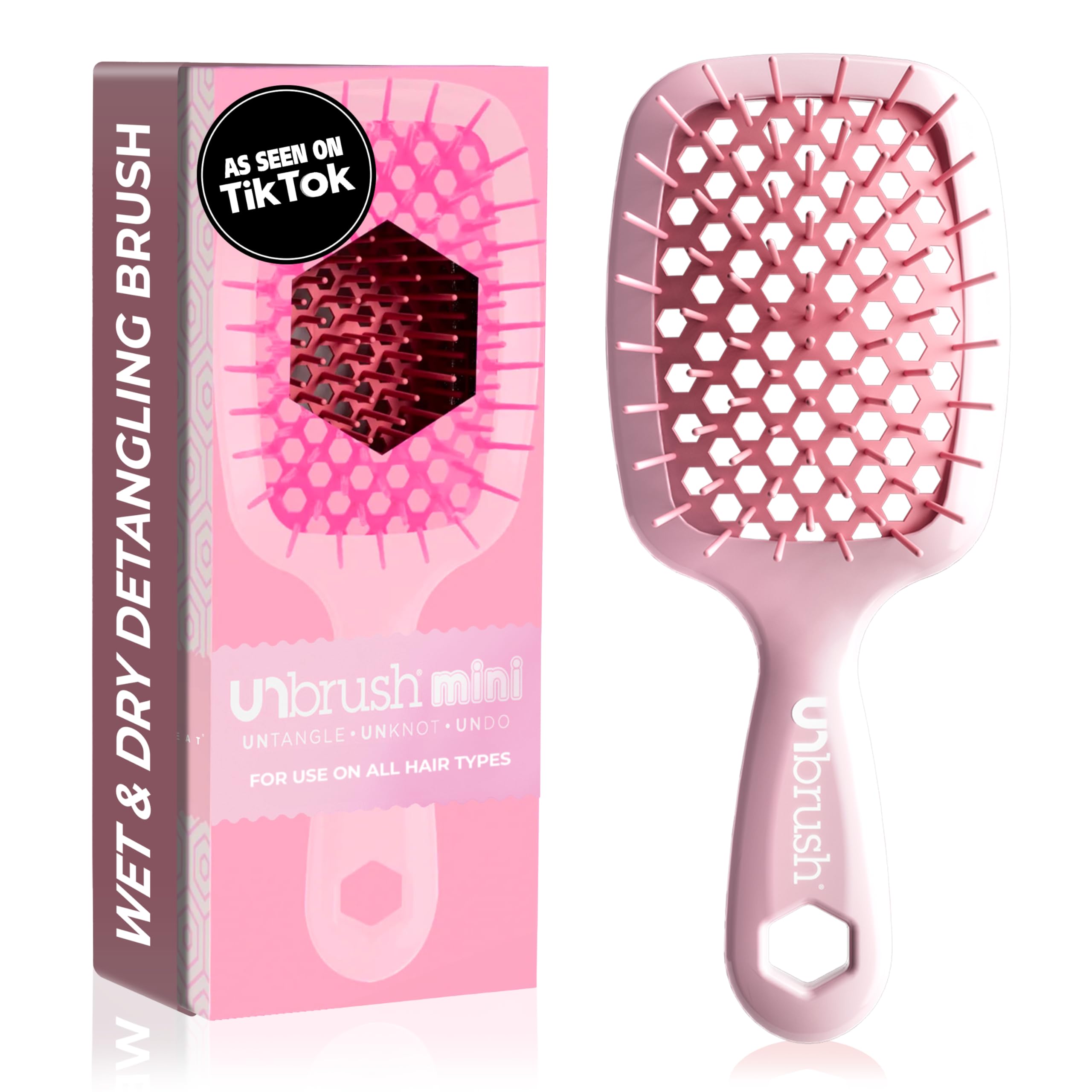 Foto 2 pulgar | Detangler Brush Fhi Heat Unbrush Mini Para Todo Tipo De Cabello - Venta Internacional.