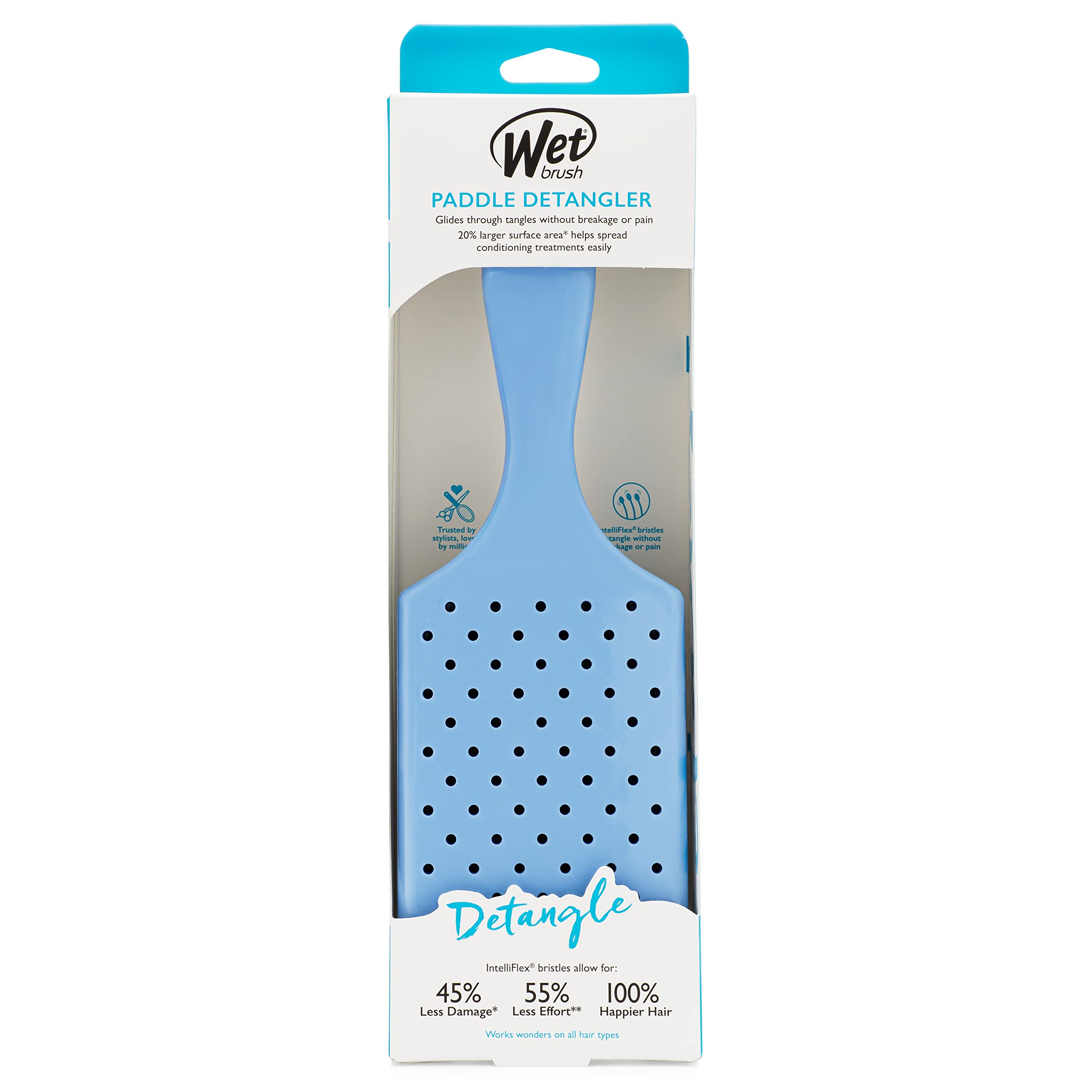 Foto 5 pulgar | Cepillo De Pelo Wet Brush Paddle Detangler Sky Para Mujeres Y Hombres - Venta Internacional.