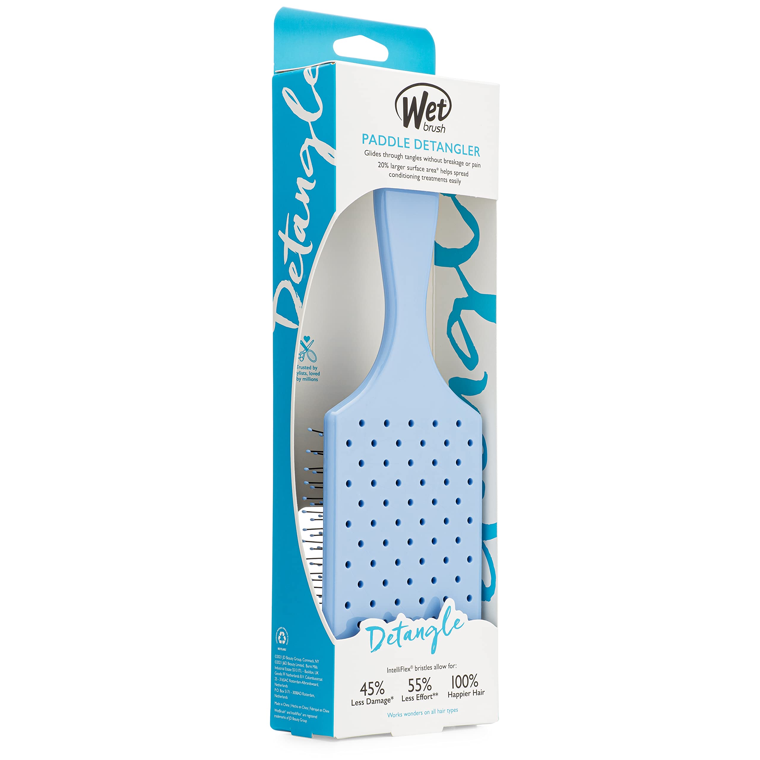 Foto 6 pulgar | Cepillo De Pelo Wet Brush Paddle Detangler Sky Para Mujeres Y Hombres - Venta Internacional.