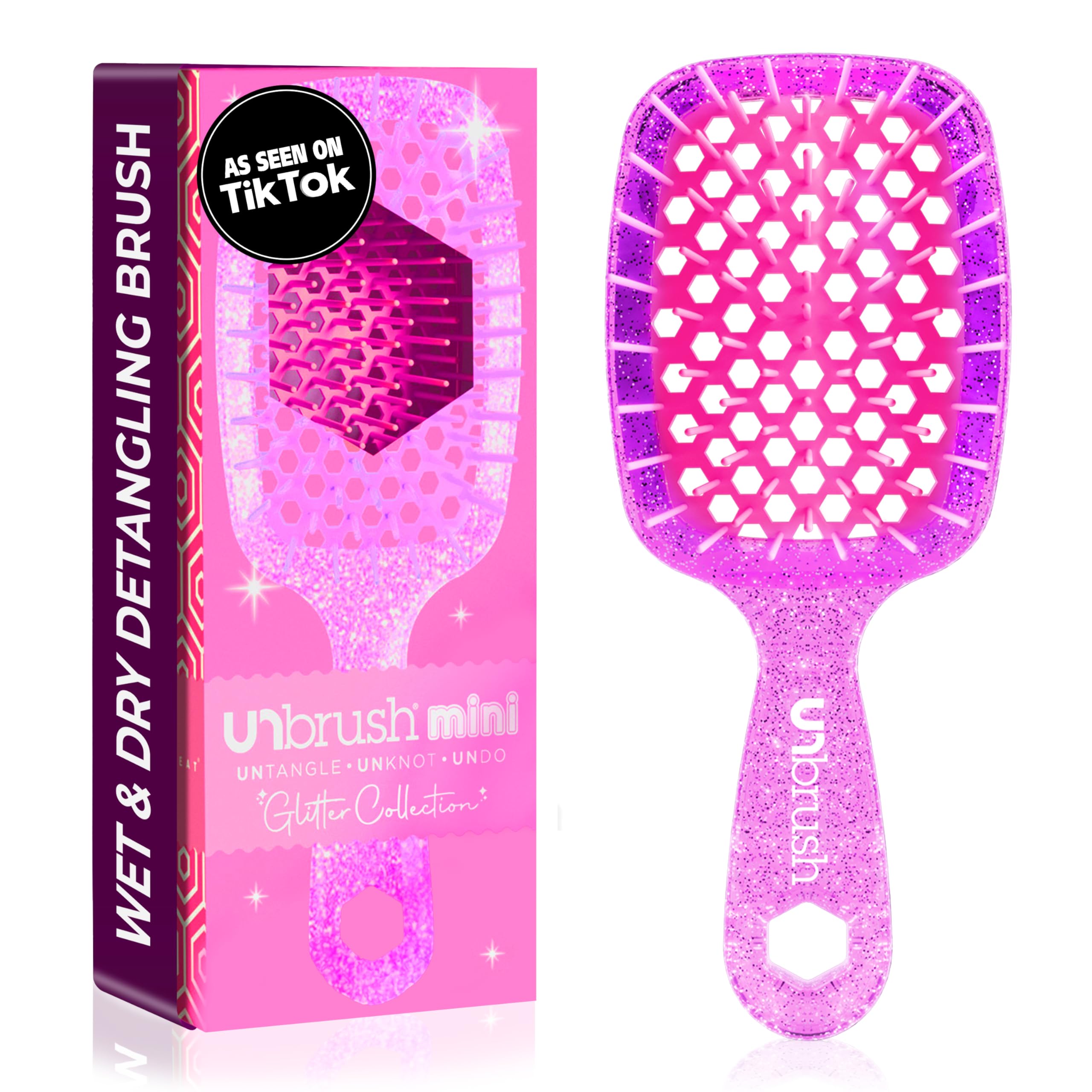 Foto 2 pulgar | Detangler Brush Fhi Heat Unbrush Mini Para Todo Tipo De Cabello - Venta Internacional.