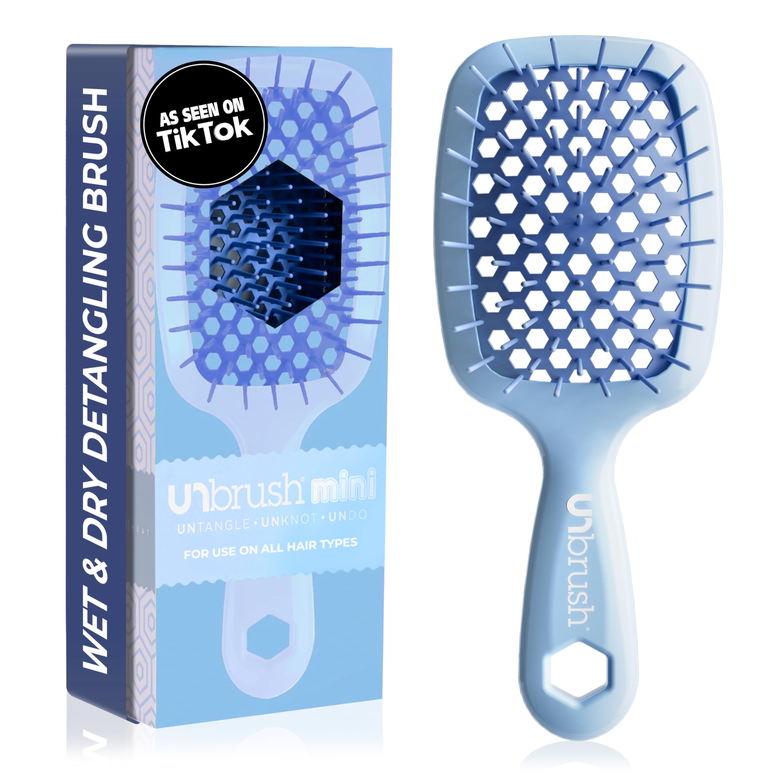 Foto 2 pulgar | Detangler Brush Fhi Heat Unbrush Mini Para Todo Tipo De Cabello - Venta Internacional.