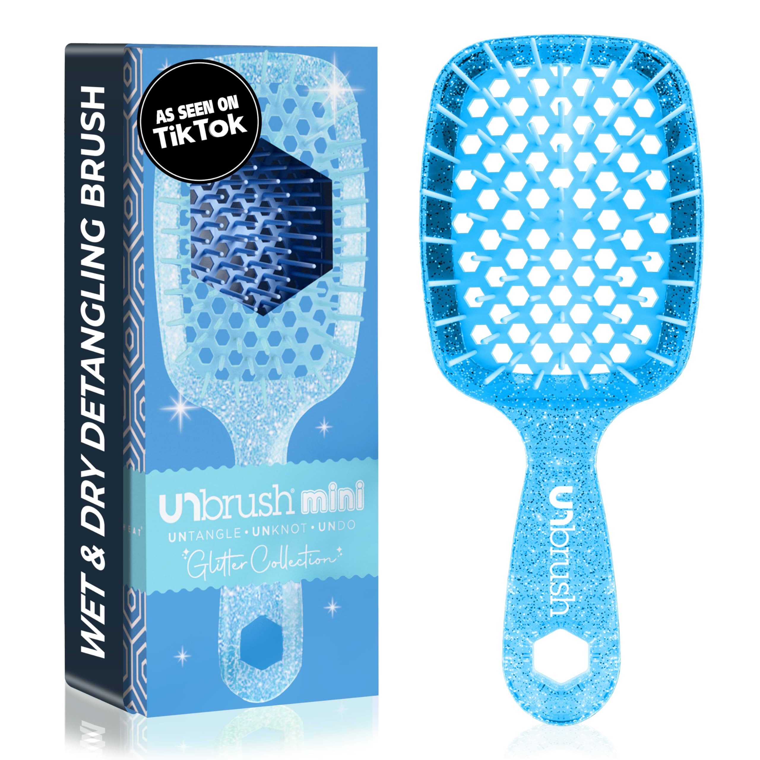 Foto 2 pulgar | Detangler Brush Fhi Heat Unbrush Mini Para Todo Tipo De Cabello - Venta Internacional.