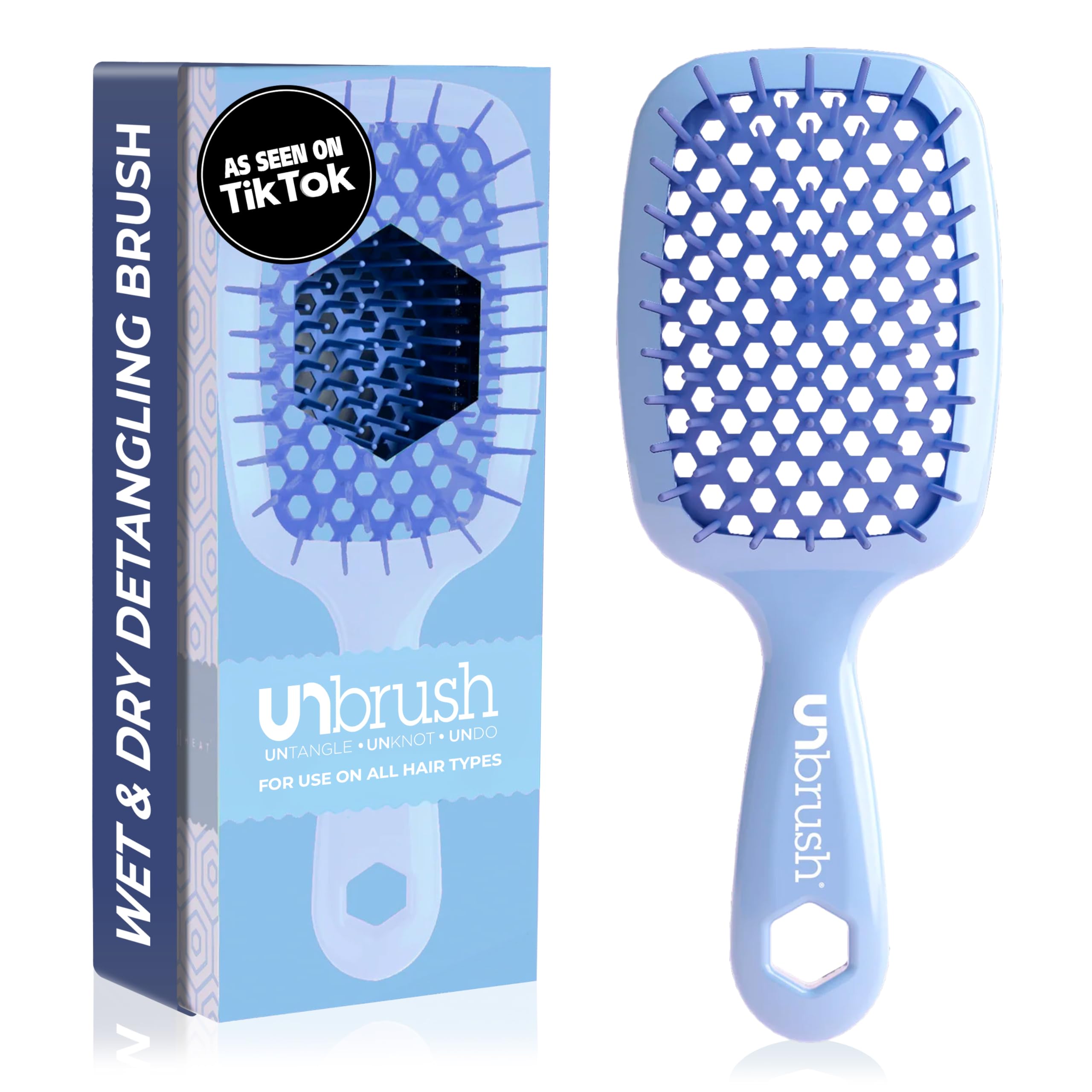 Cepillo Desenredante Fhi Heat Unbrush Para Todo El Cabello Húmedo O Seco - Venta Internacional.