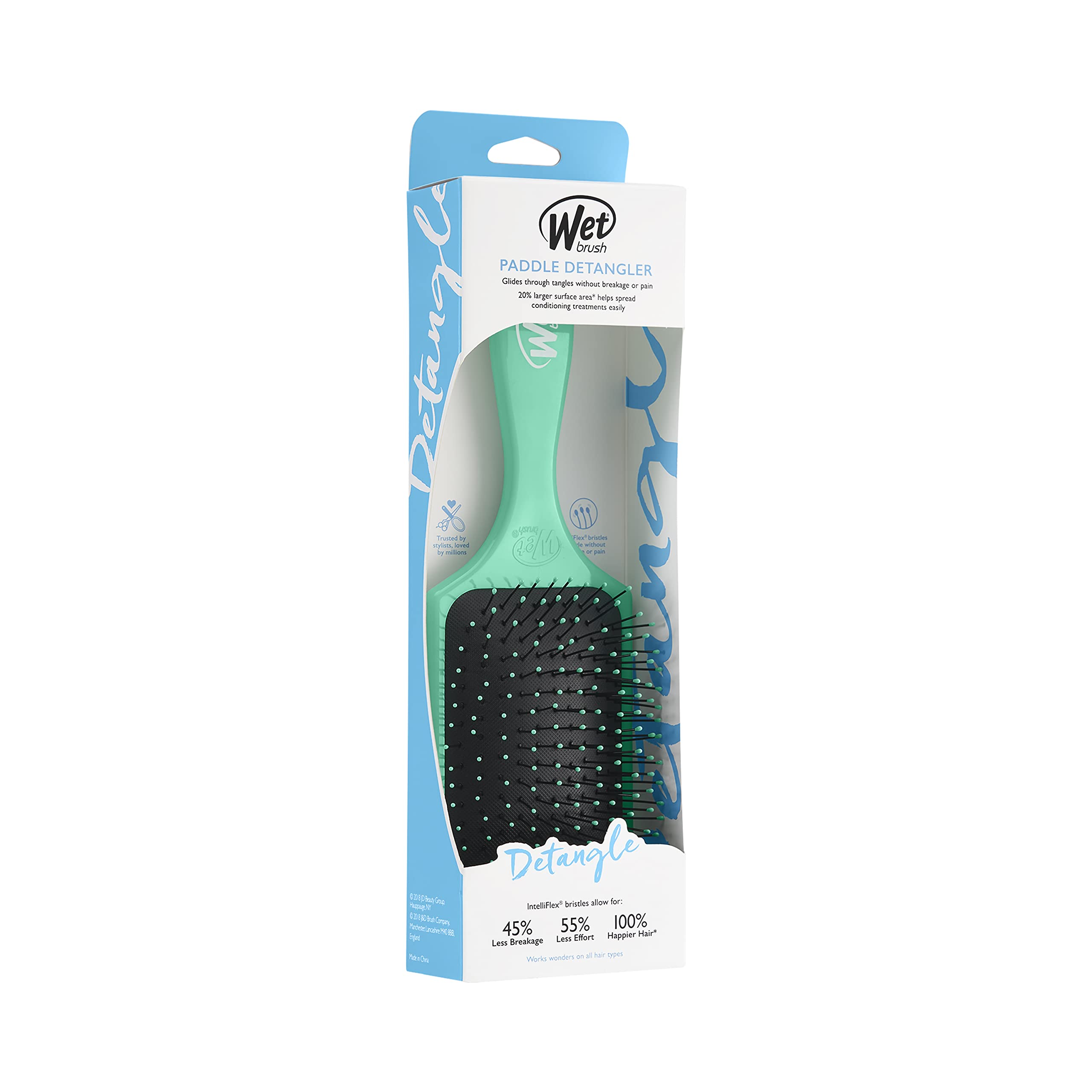 Foto 6 pulgar | Cepillo De Pelo Wet Brush Paddle Detangler Aqua Para Mujeres Y Hombres - Venta Internacional.