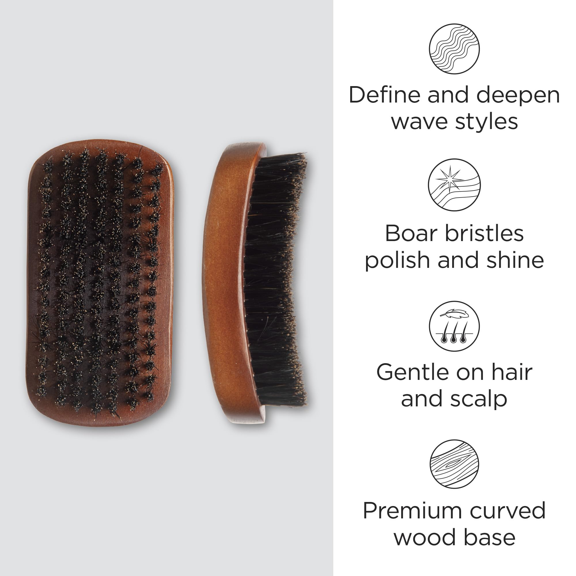 Foto 3 pulgar | Cepillo Wave Brush Diane Con Cerdas De Jabalí Reforzadas Y Curvas Para Hombre - Venta Internacional.