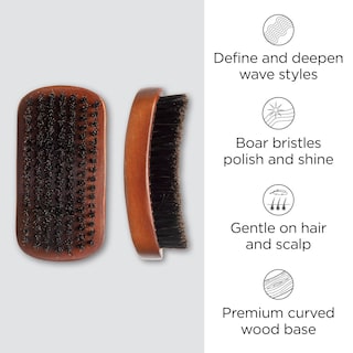Foto 2 | Cepillo Wave Brush Diane Con Cerdas De Jabalí Reforzadas Y Curvas Para Hombre - Venta Internacional.