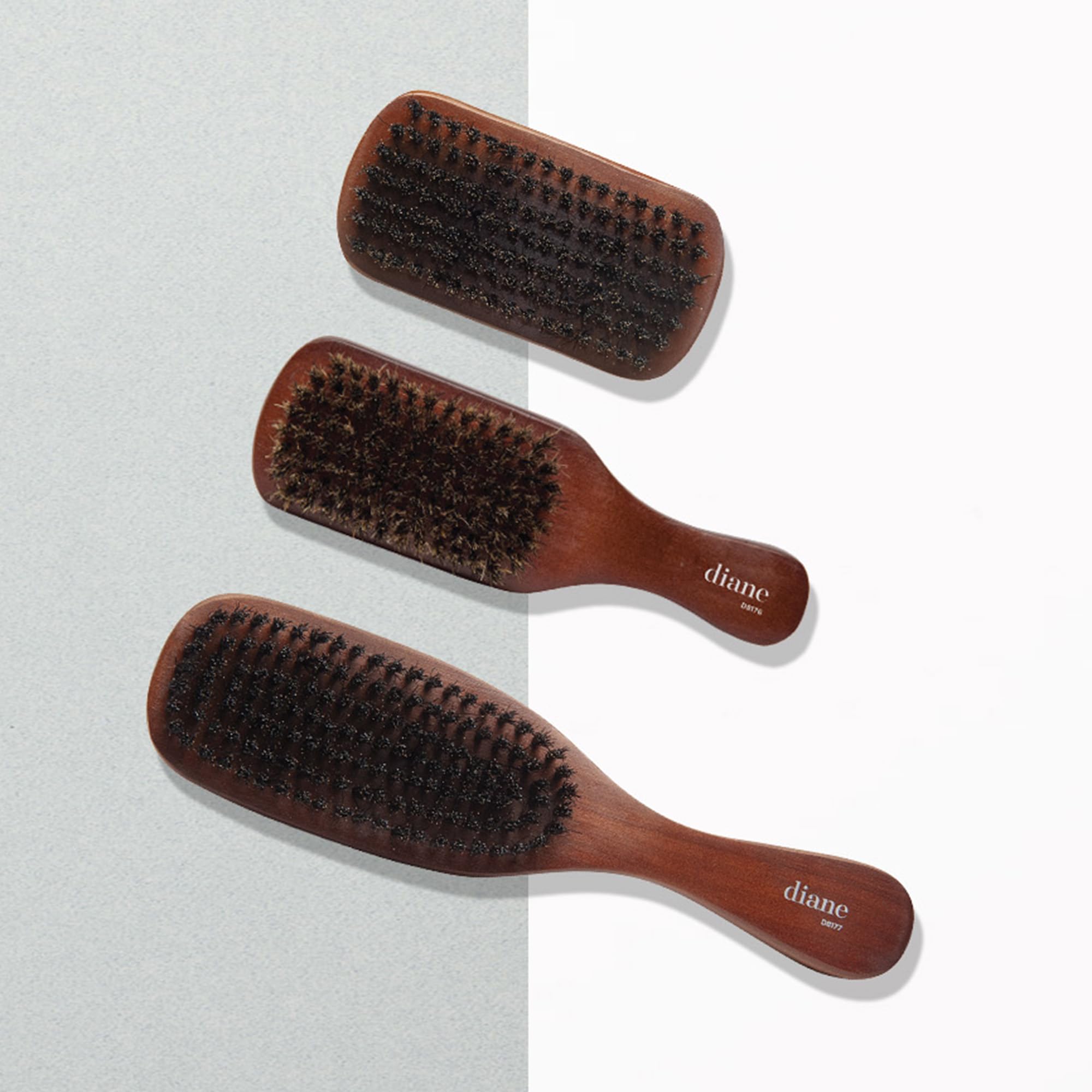 Foto 6 pulgar | Cepillo Wave Brush Diane Con Cerdas De Jabalí Reforzadas Y Curvas Para Hombre - Venta Internacional.