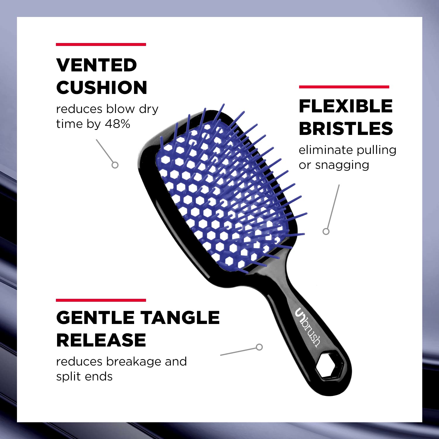 Foto 4 pulgar | Cepillo De Pelo Fhi Heat Unbrush Detangling Blue - Venta Internacional.