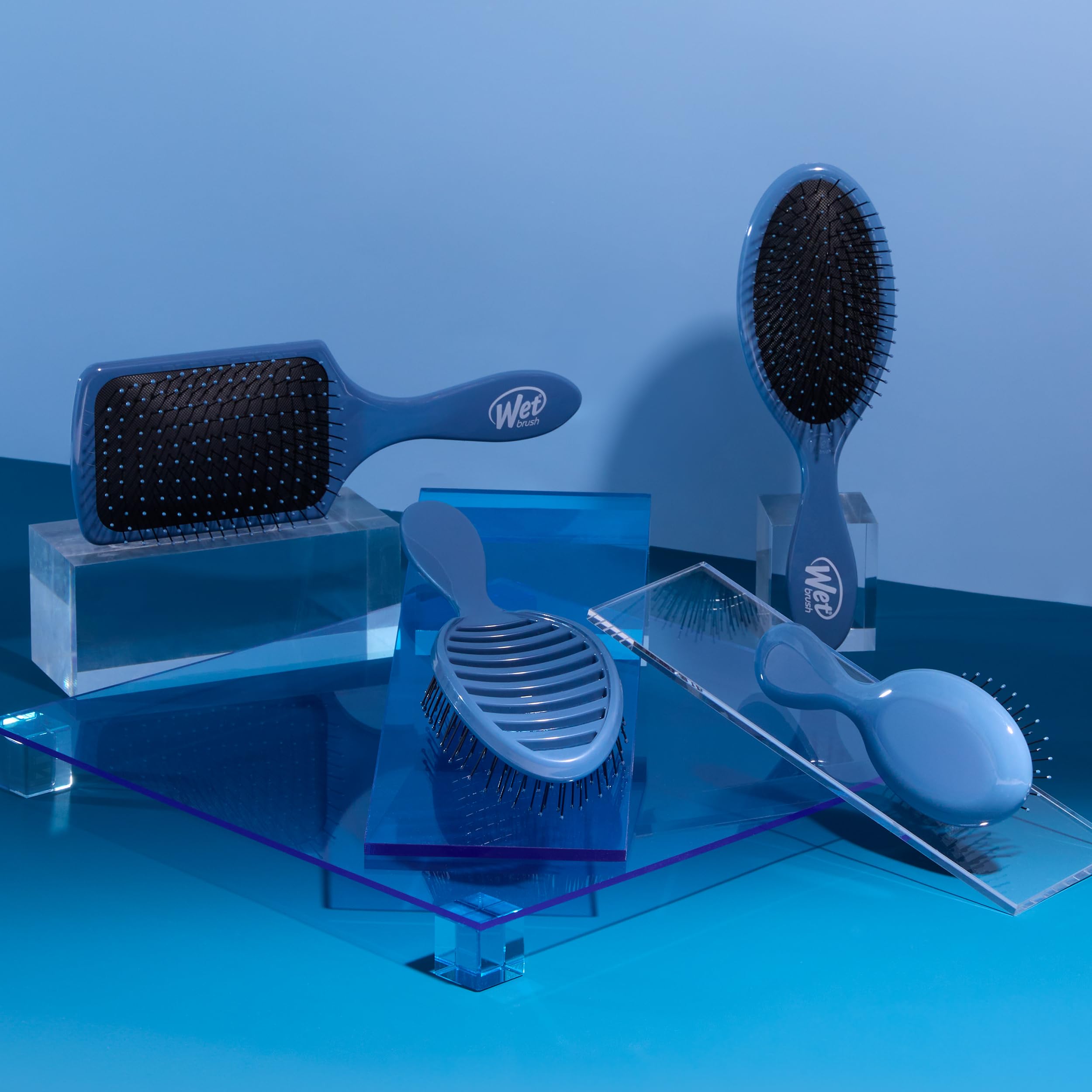 Foto 7 | Cepillo De Pelo Wet Brush Original Detangler Elemental Blue - Venta Internacional.