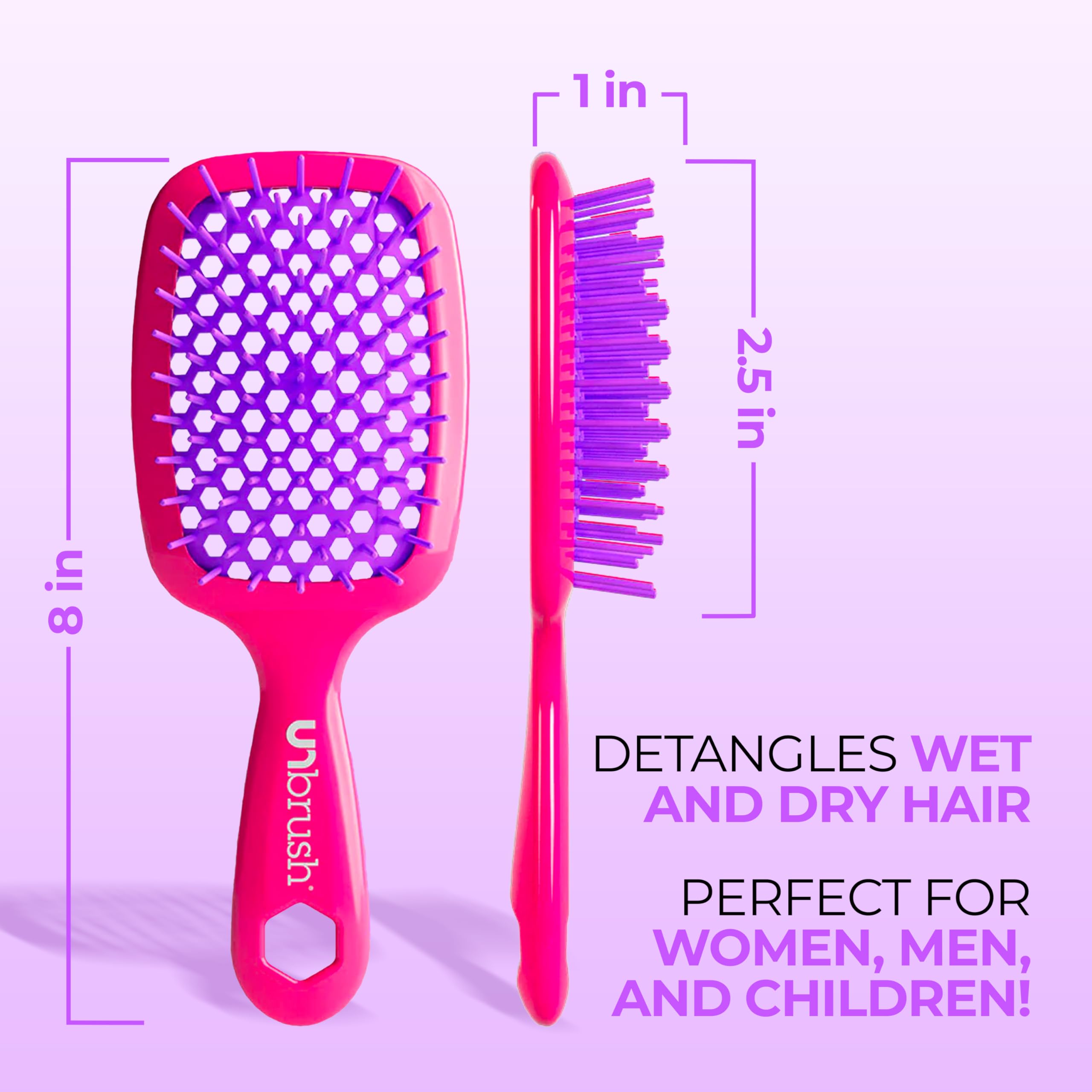 Foto 5 pulgar | Cepillo Desenredante Fhi Heat Unbrush Para Todo El Cabello Húmedo O Seco - Venta Internacional.