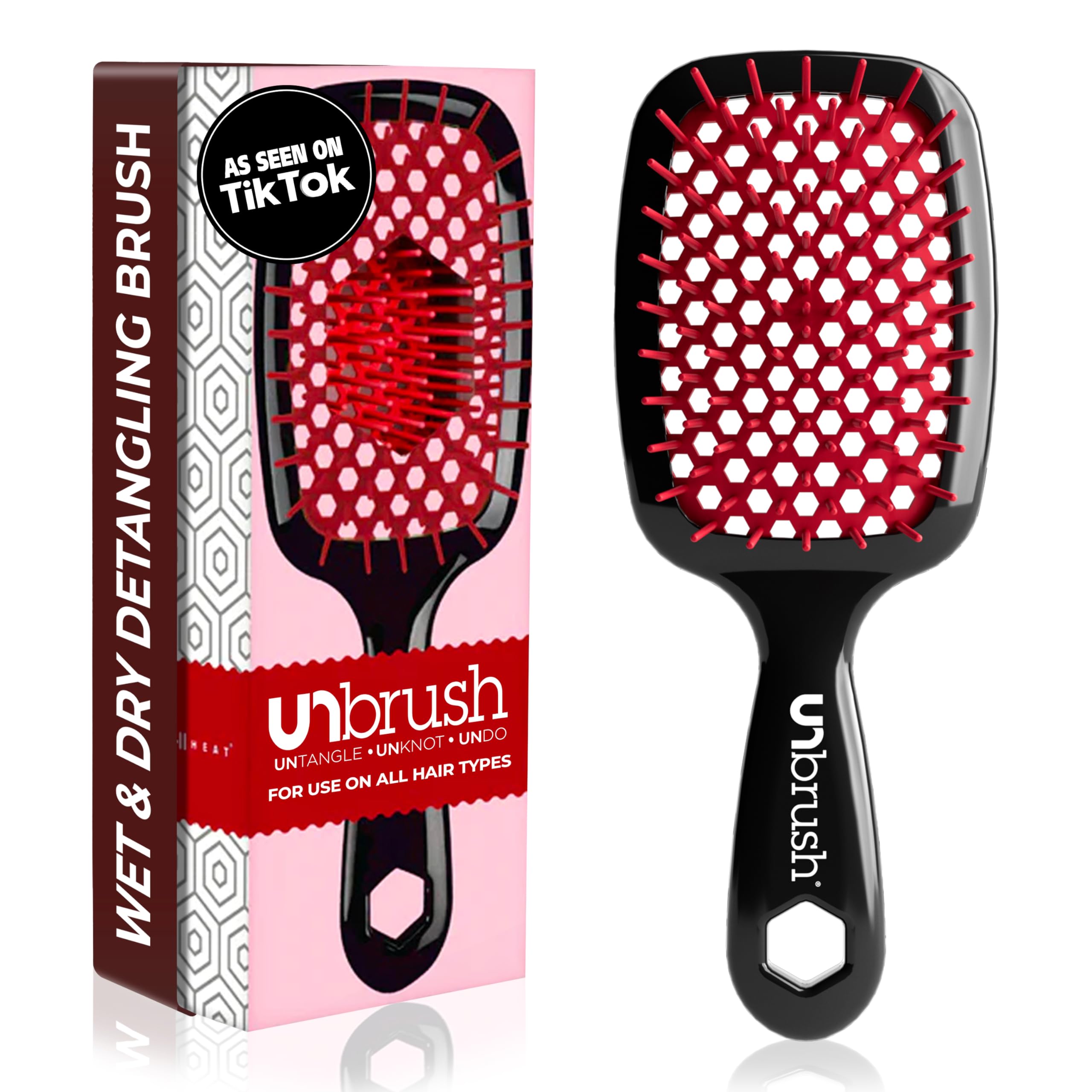 Cepillo Desenredante Fhi Heat Unbrush Rojo - Venta Internacional.