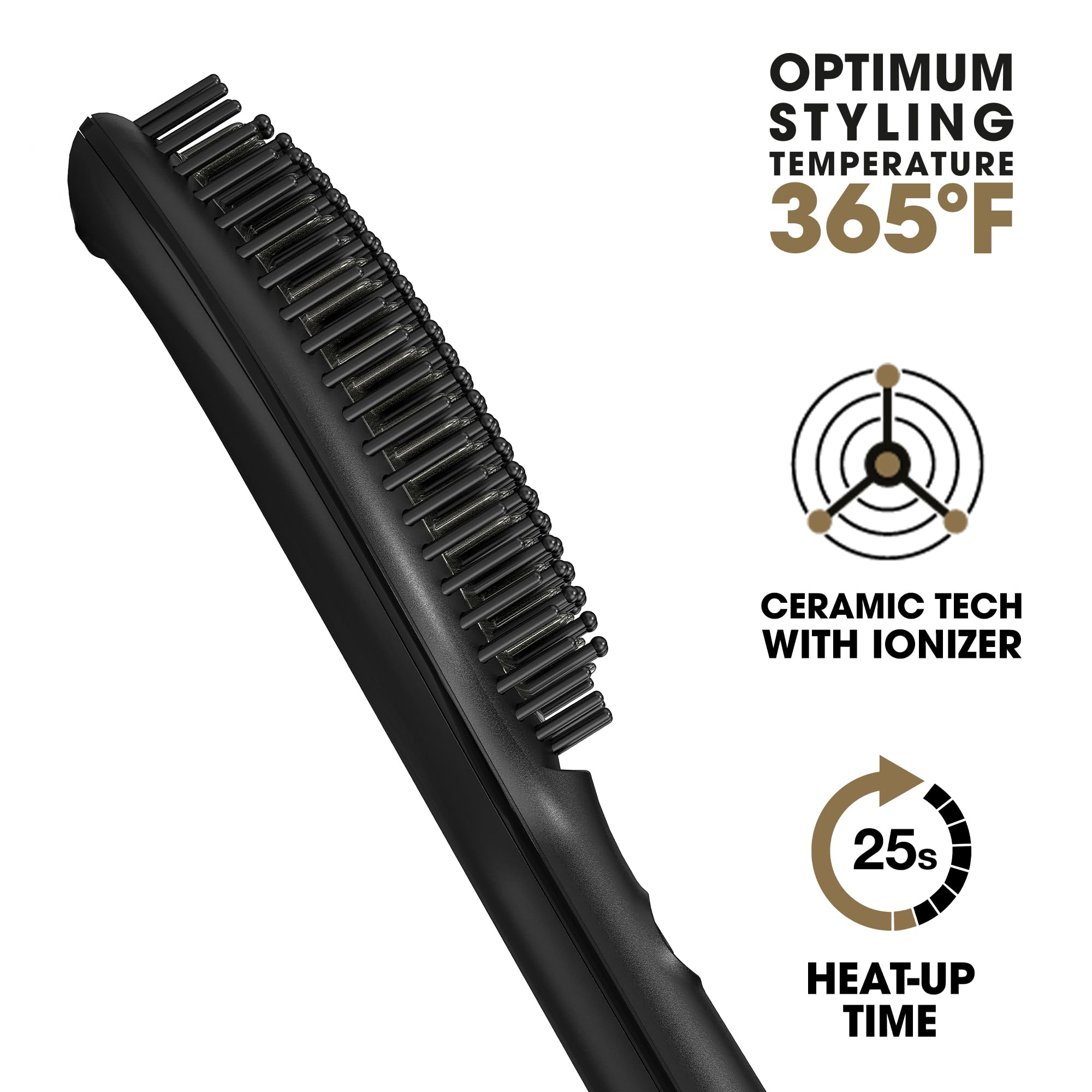 Foto 4 pulgar | Cepillo de Aire Caliente GHD Glide Professional Cerámica Negra - Venta Internacional