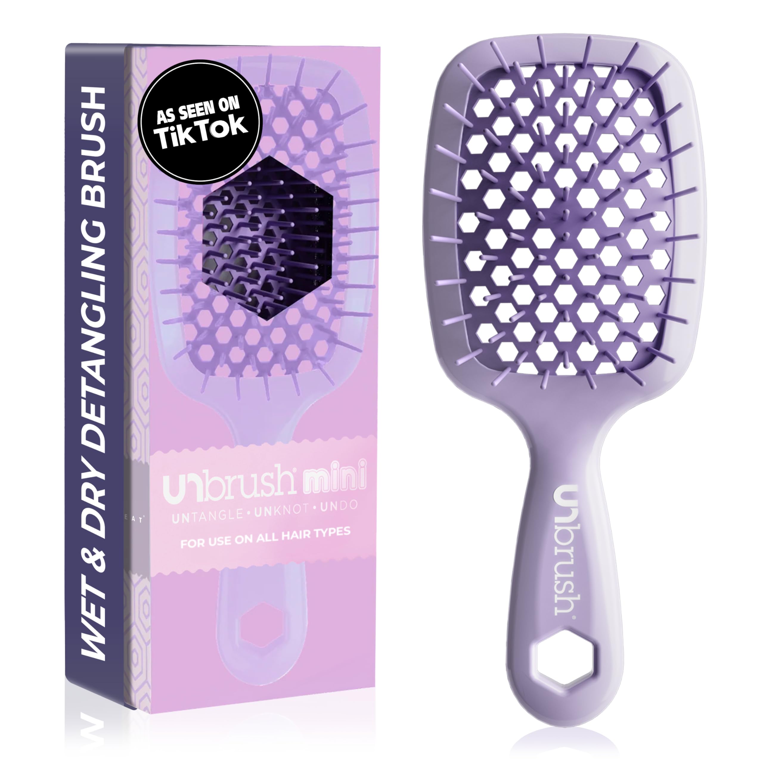 Cepillo Desenredante Fhi Heat Unbrush Mini Para Todo El Cabello Húmedo O Seco - Venta Internacional.