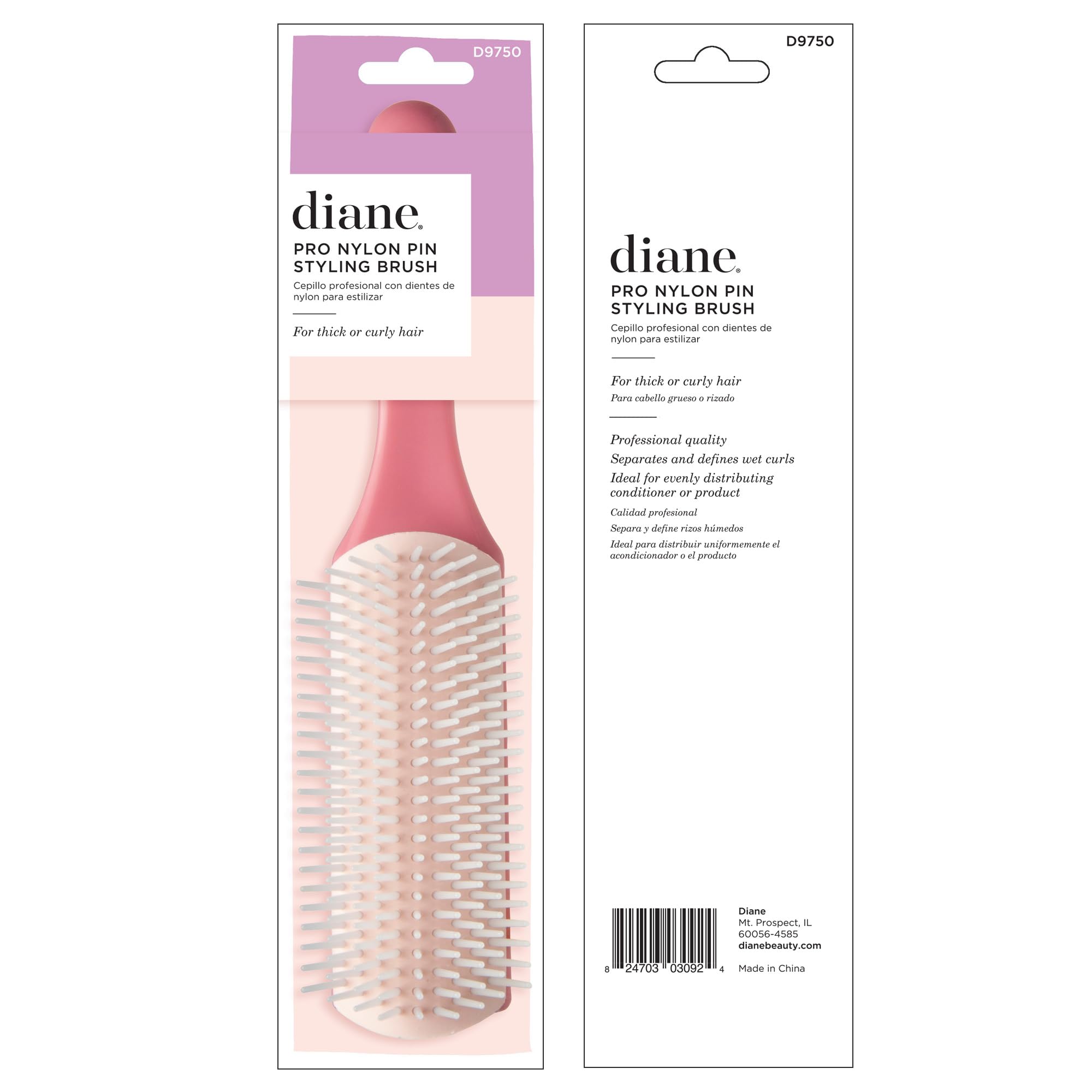 Foto 7 pulgar | Pincel Diane Pro De Nailon Para Cabello Mojado O Rizado - Venta Internacional.