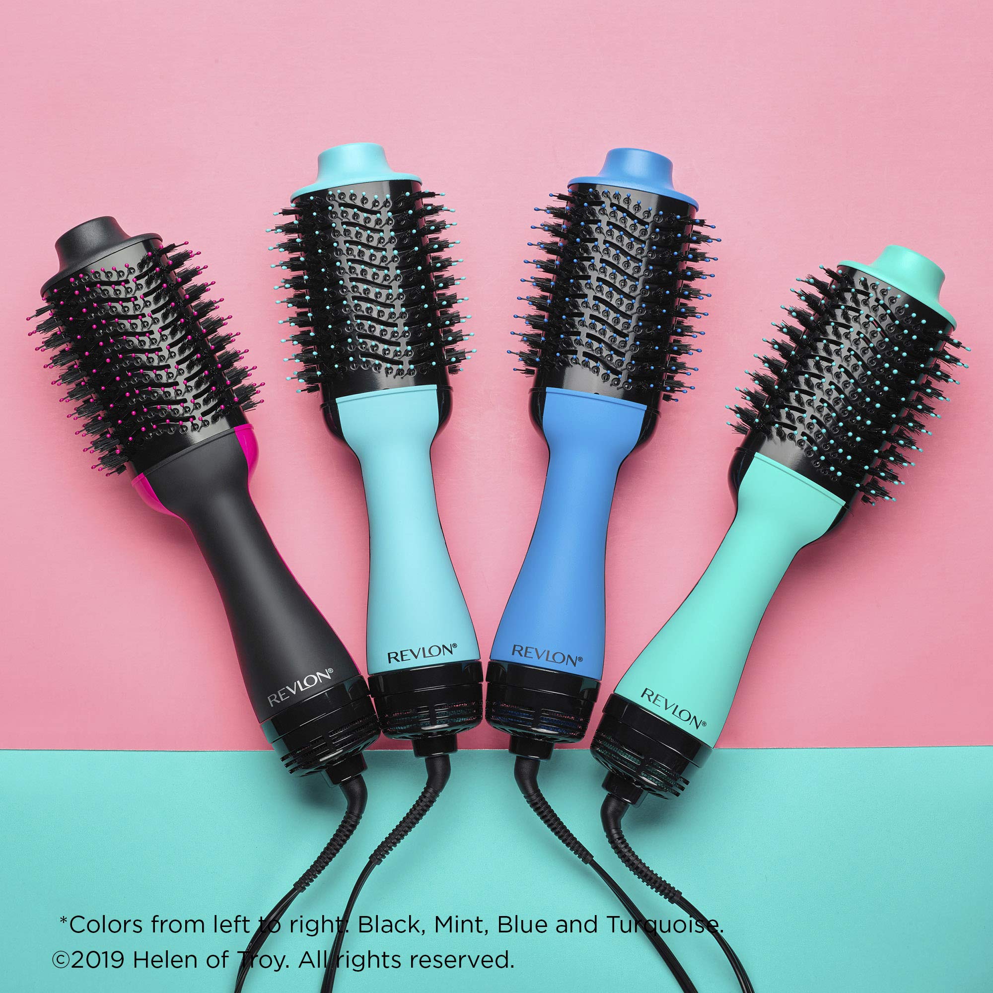 Foto 3 | Secador de Pelo Y Voluminizador Hot Air Brush Revlon One Step Blue - Venta Internacional