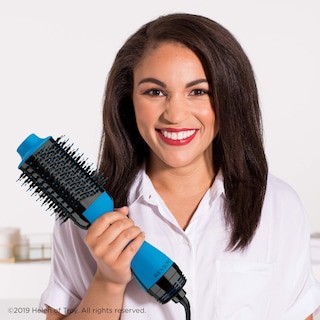 Foto 7 | Secador de Pelo Y Voluminizador Hot Air Brush Revlon One Step Blue - Venta Internacional