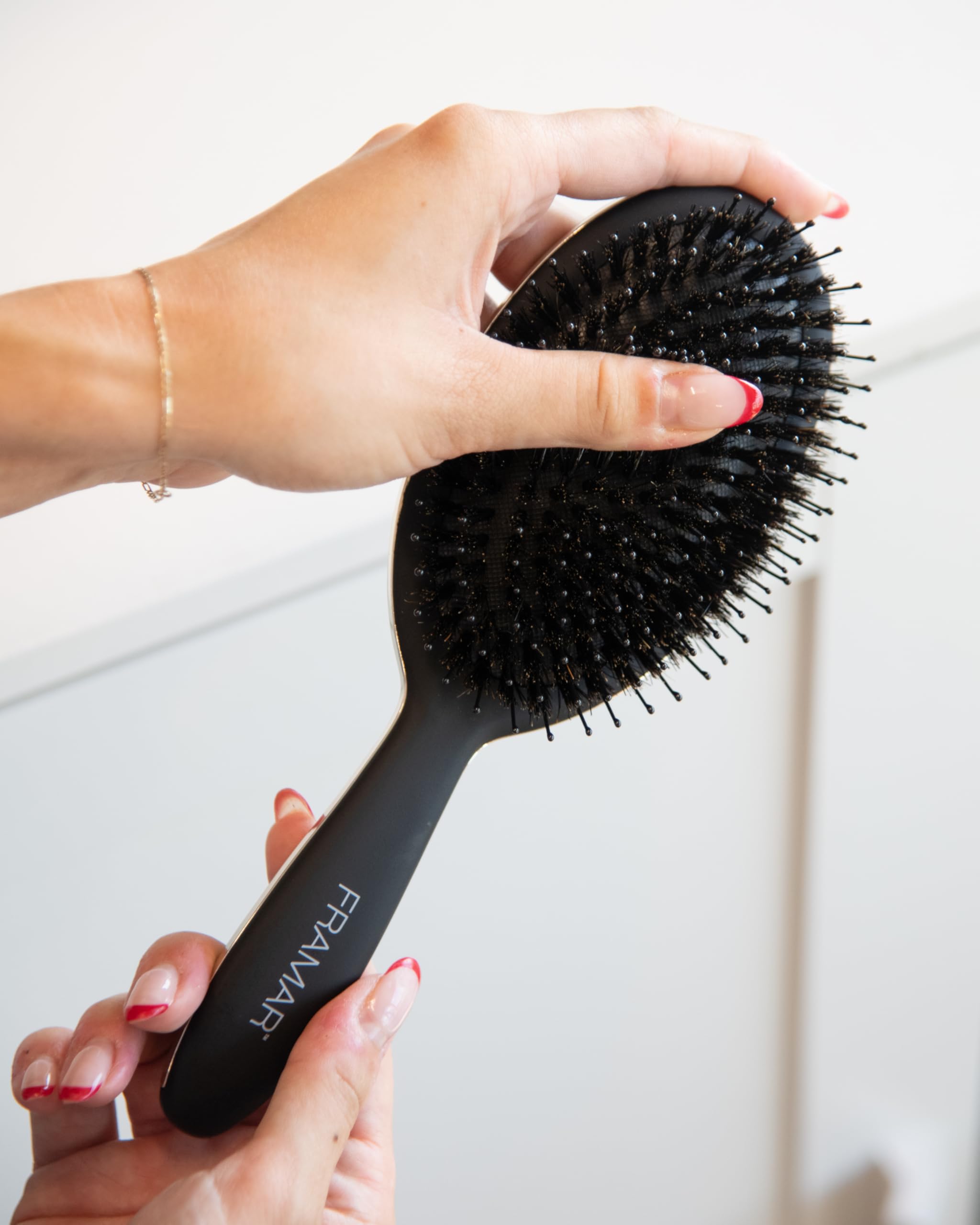 Foto 8 pulgar | Cepillo De Pelo Framar Soft Boar Bristle Para Mujer - Negro - Venta Internacional.