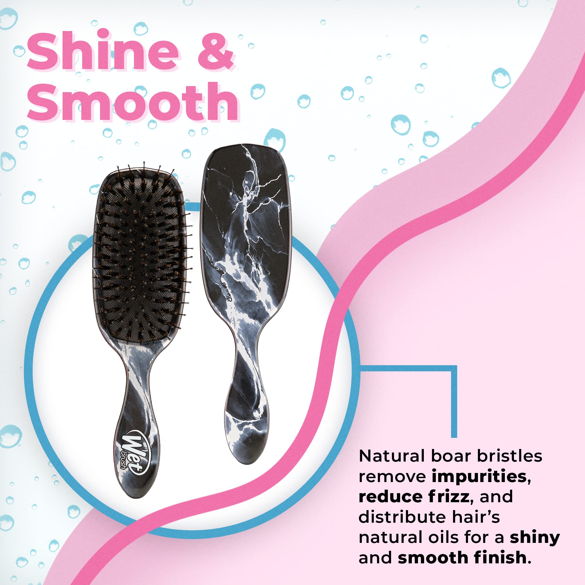 Foto 5 pulgar | Paddle Brush Wet Brush Shine Enhancer Mármol Onyx - Venta Internacional.