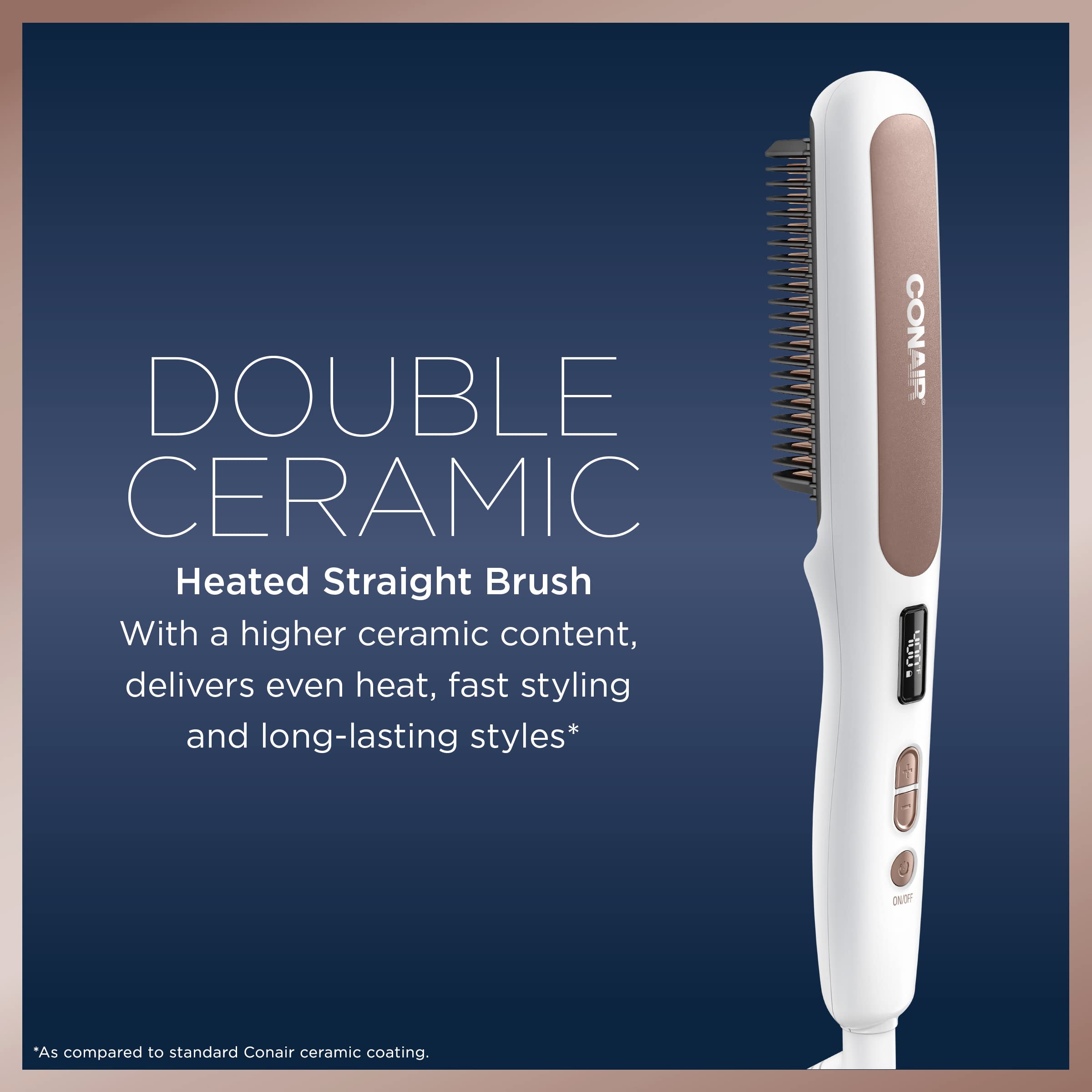 Foto 2 | Cepillo Alisador De Cabello Conair Double Ceramic Con Calor - Venta Internacional.