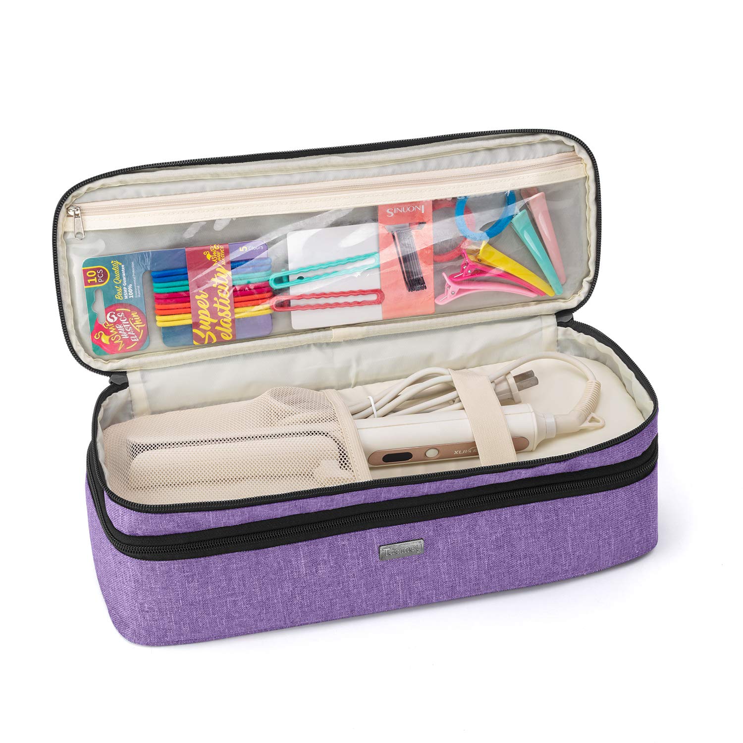 Foto 5 pulgar | Bolsa De Viaje Compatible Con Teamoy Revlon One-step, Color Morado - Venta Internacional.