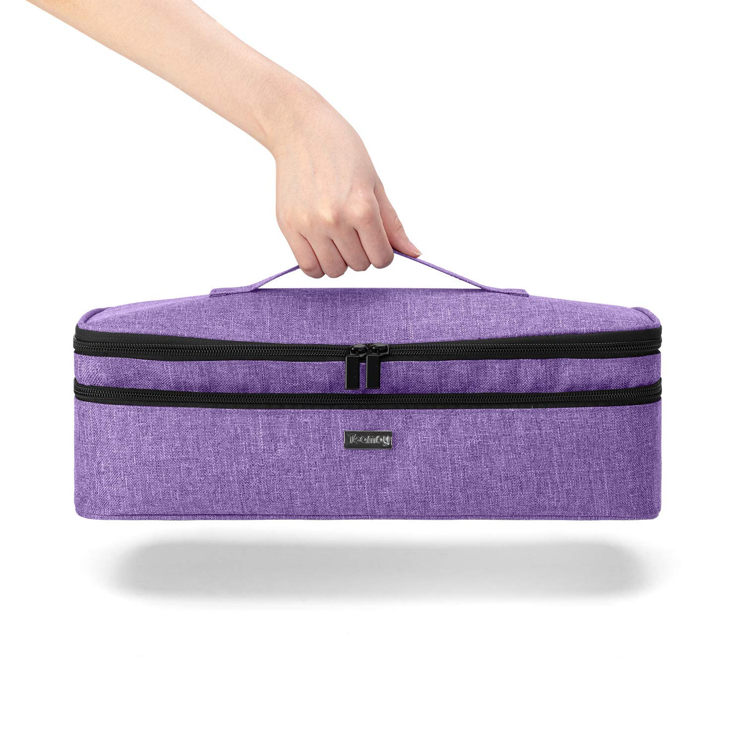 Foto 8 pulgar | Bolsa De Viaje Compatible Con Teamoy Revlon One-step, Color Morado - Venta Internacional.