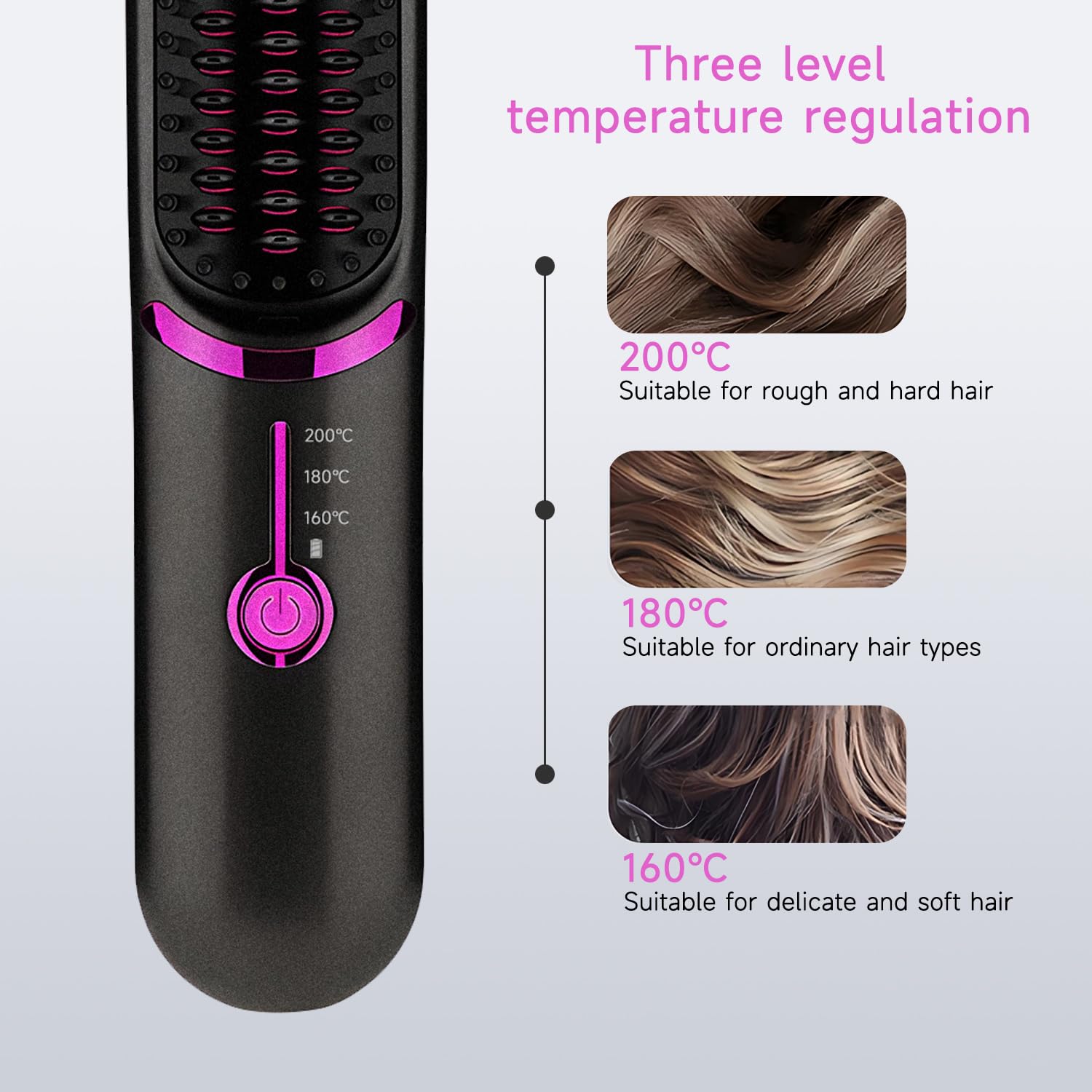 Foto 4 pulgar | Cepillo Alisador de Pelo Qumox Inalámbrico - Venta Internacional