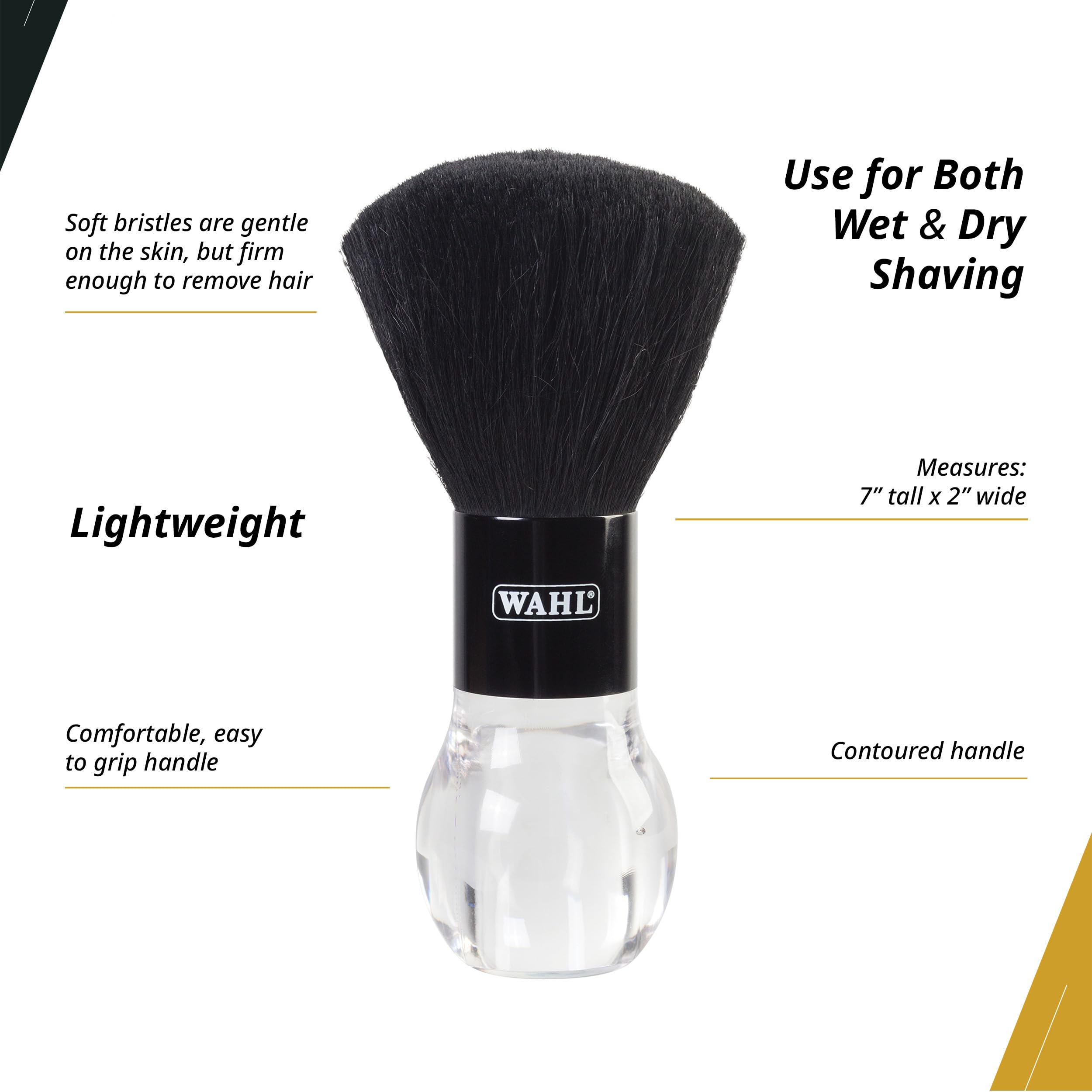 Foto 3 | Cepillo De Cuello Wahl Professional De Cerdas Suaves Con Mango Ergonómico - Venta Internacional.