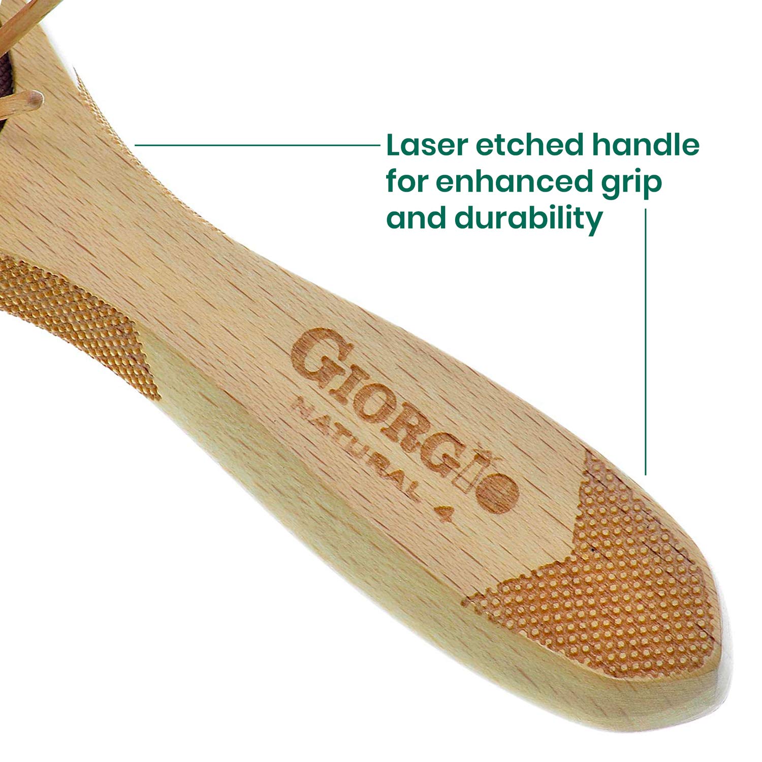 Foto 6 | Juego De Cepillos Para El Pelo Giorgio Eco-friendly, De Madera, Desenredantes - Venta Internacional.