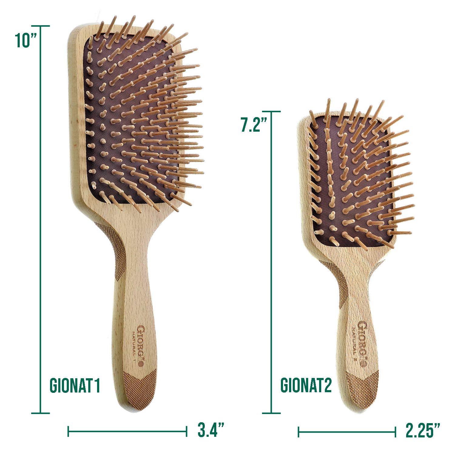 Foto 3 pulgar | Juego De Cerdas De Madera Ecológico Hairbrush Giorgio - Venta Internacional.