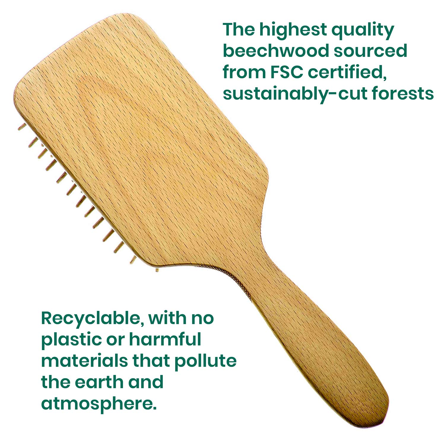 Foto 5 | Juego De Cerdas De Madera Ecológico Hairbrush Giorgio - Venta Internacional.