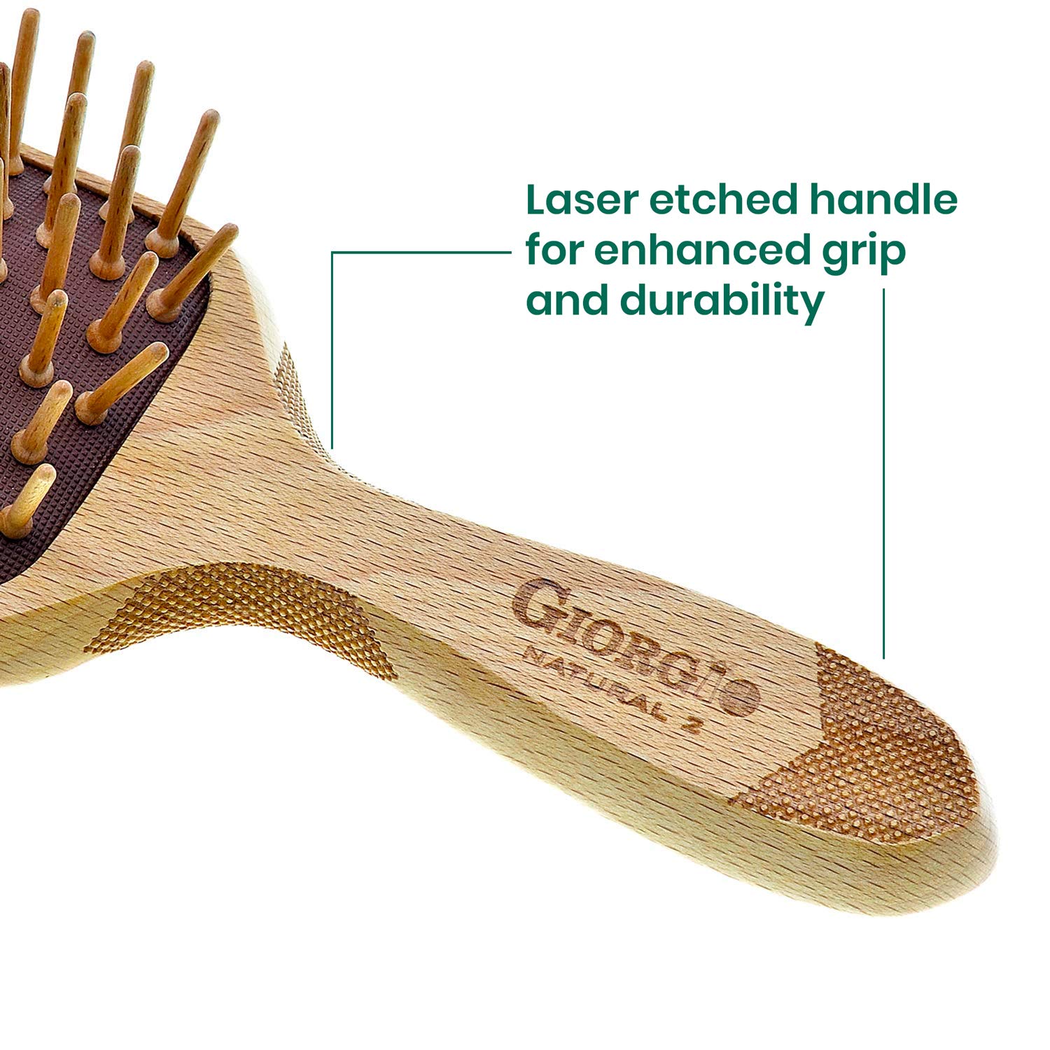 Foto 7 pulgar | Juego De Cerdas De Madera Ecológico Hairbrush Giorgio - Venta Internacional.