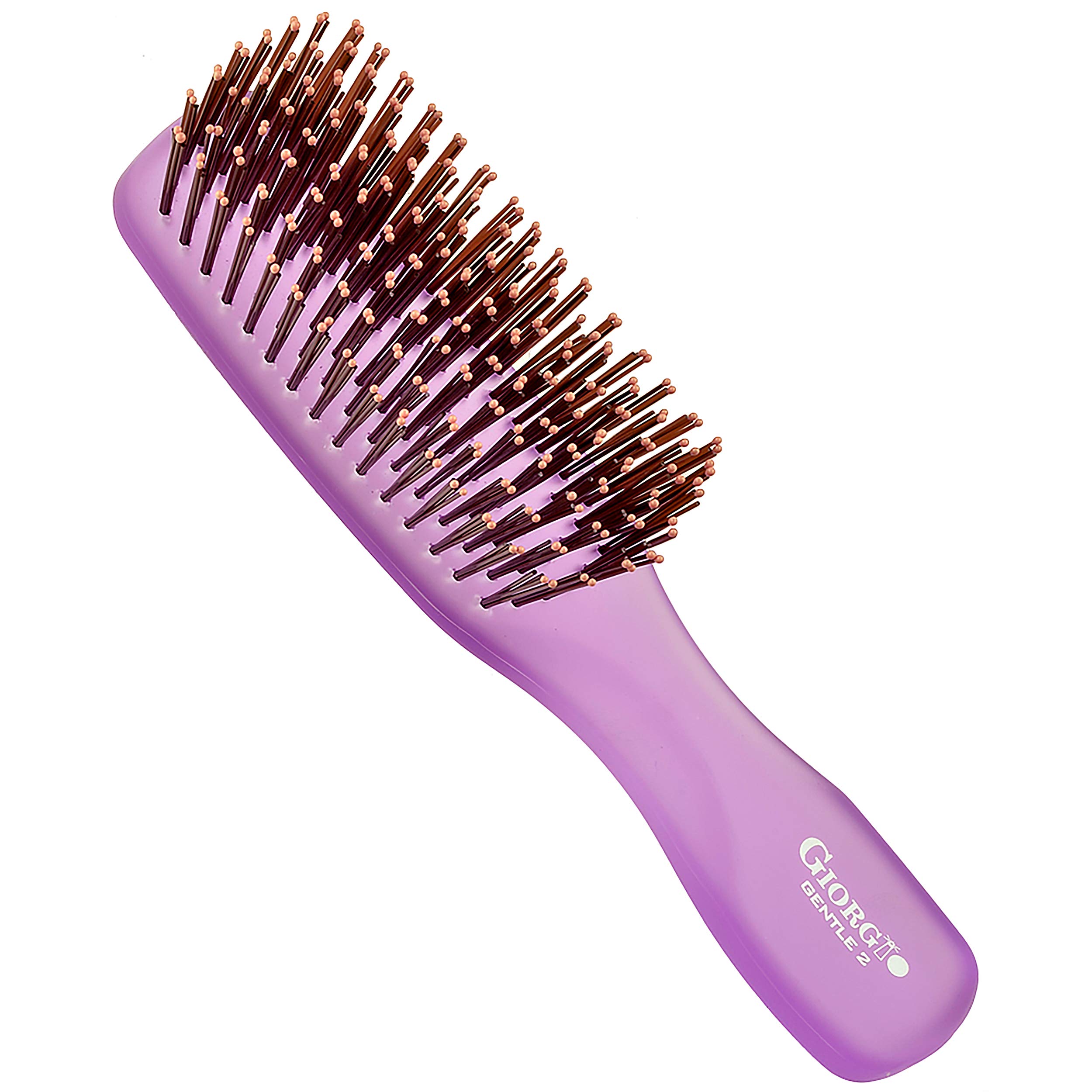 Cepillo De Pelo Giorgio Gion2pp Neon Purple 16 Cm Gentle Touch - Venta Internacional.