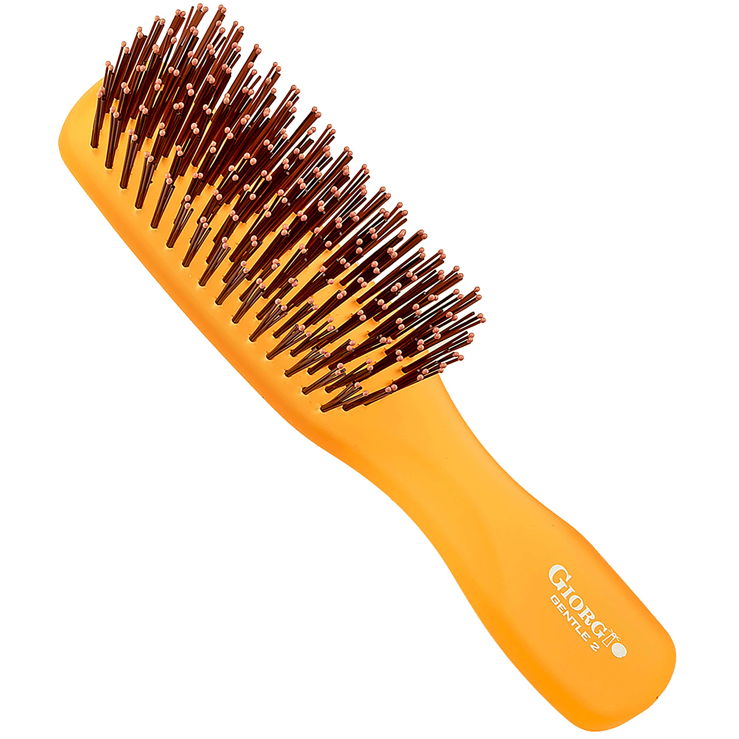 Cepillo De Pelo Giorgio Gion2o, Naranja Neón, 16 Cm, Gentle Touch - Venta Internacional.